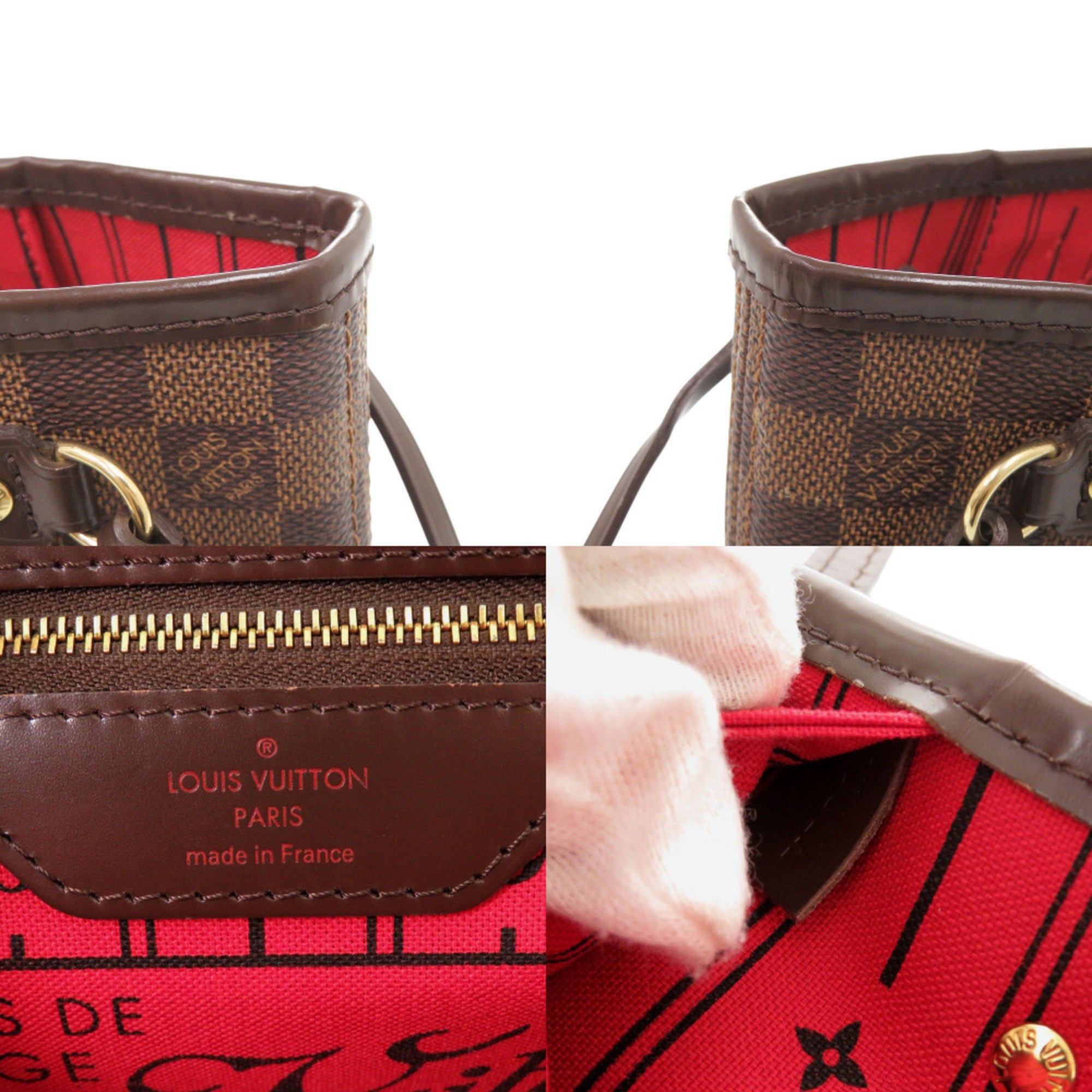 Louis Vuitton Cerise Damier Canvas Damier Canvas Tote Bag (Pre-Owned)