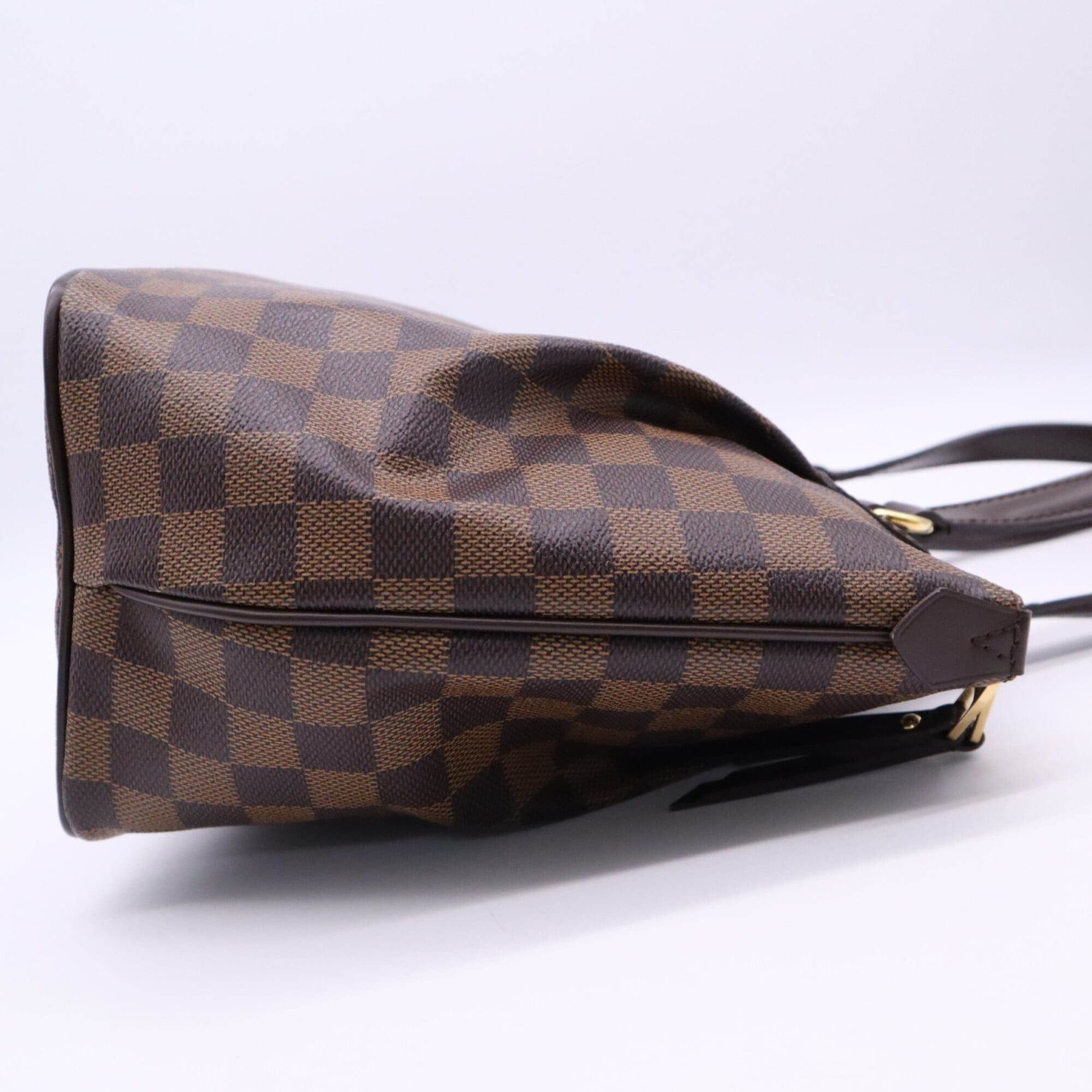 Louis Vuitton Damier Beige Brown Coated Canvas Leather Handbag (Pre-Owned)