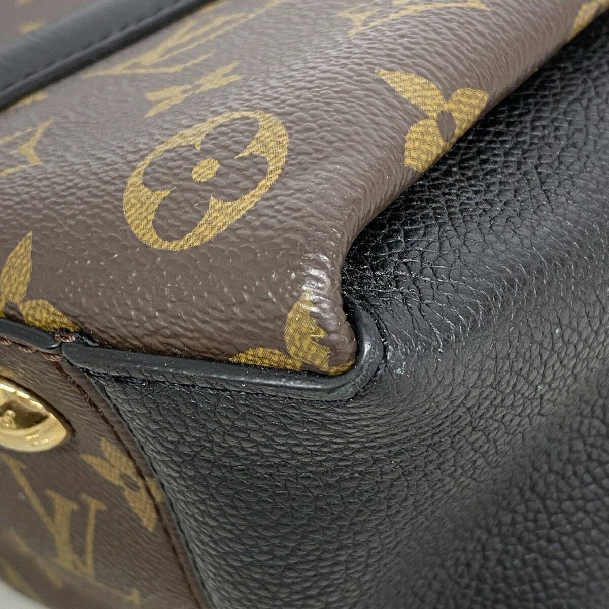 Louis Vuitton Black Brown Handbag (Pre-Owned)