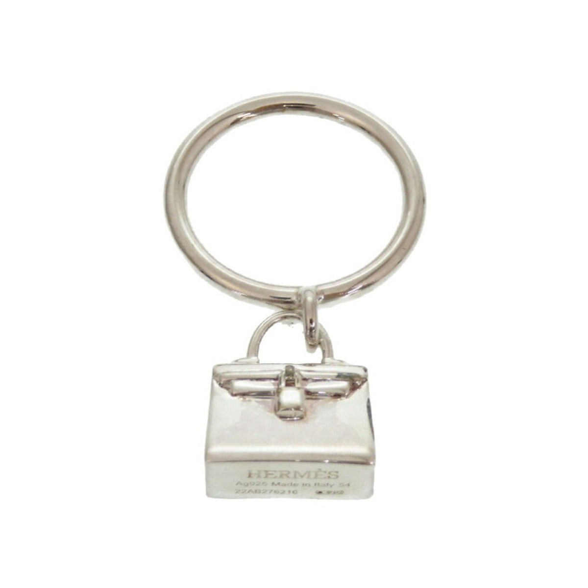 Hermes Silver 925 Band Ring (Pre-Owned)