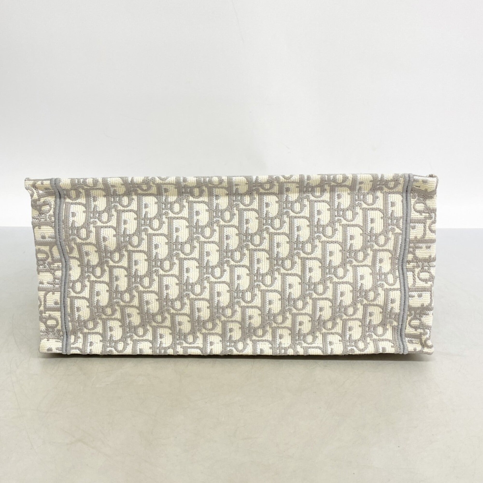 Christian Dior Gray Canvas Tote Bag (Pre-Owned)