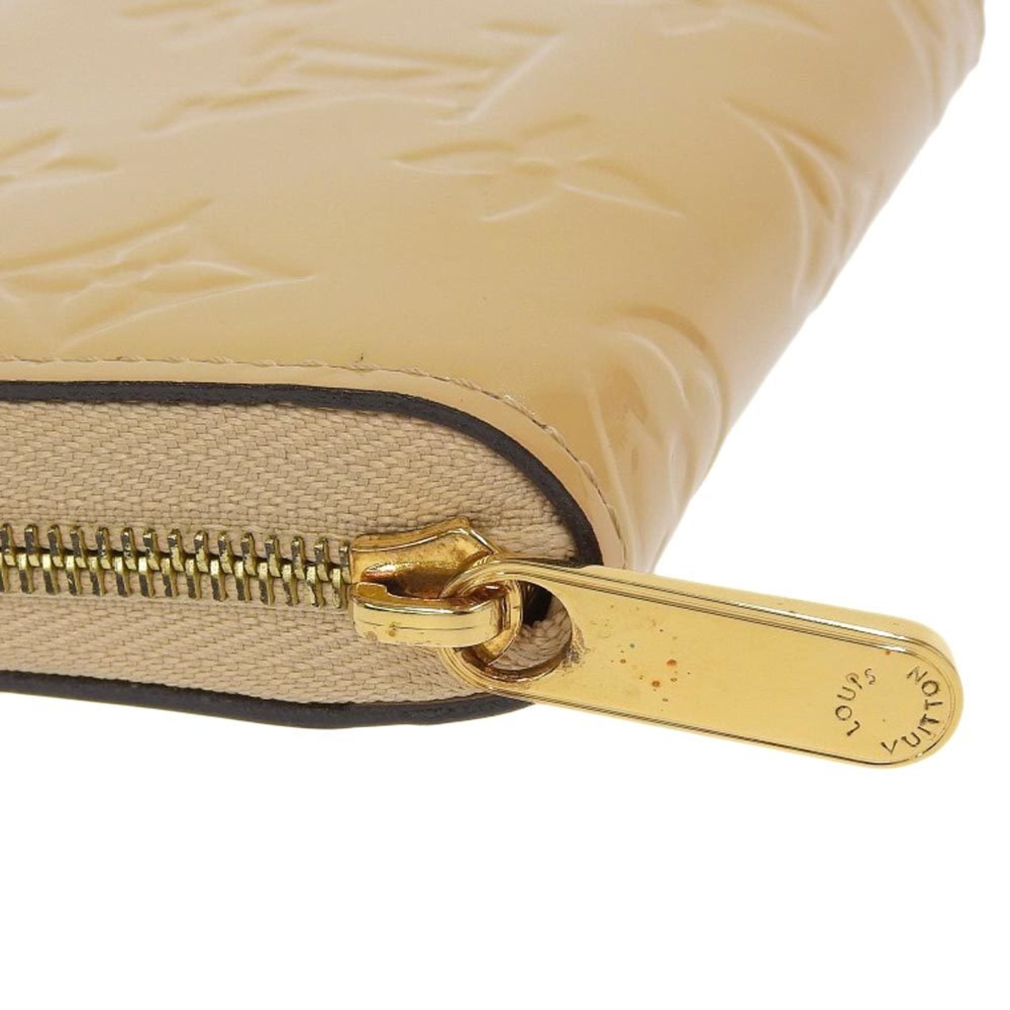 Louis Vuitton Monogram Vernis Beige Dune Monogram Vernis Coin Purse/Coin Case (Pre-Owned)