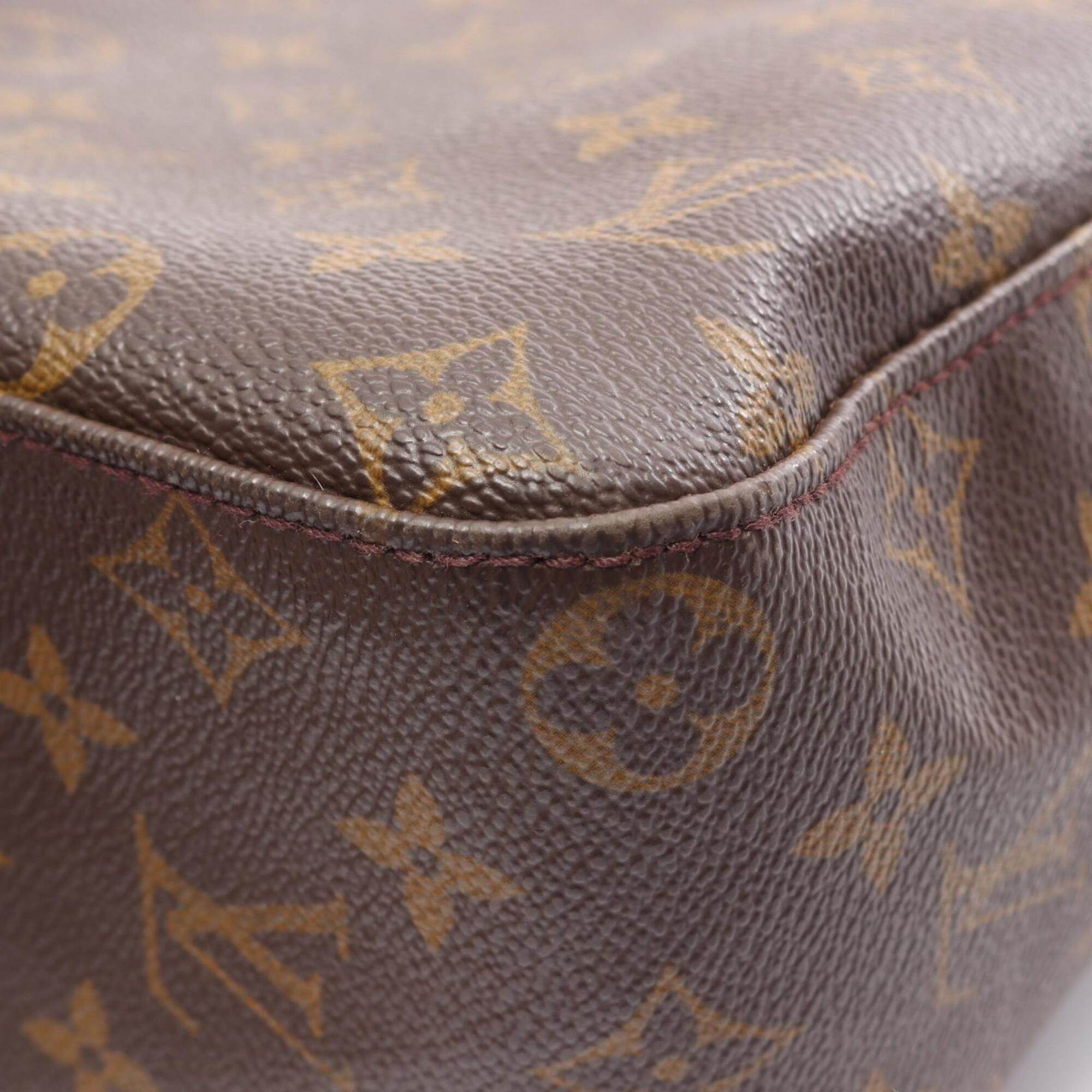 Louis Vuitton Brown Coated Canvas Pvc Monogram Leather Handbag Shoulder Bag (Pre-Owned)