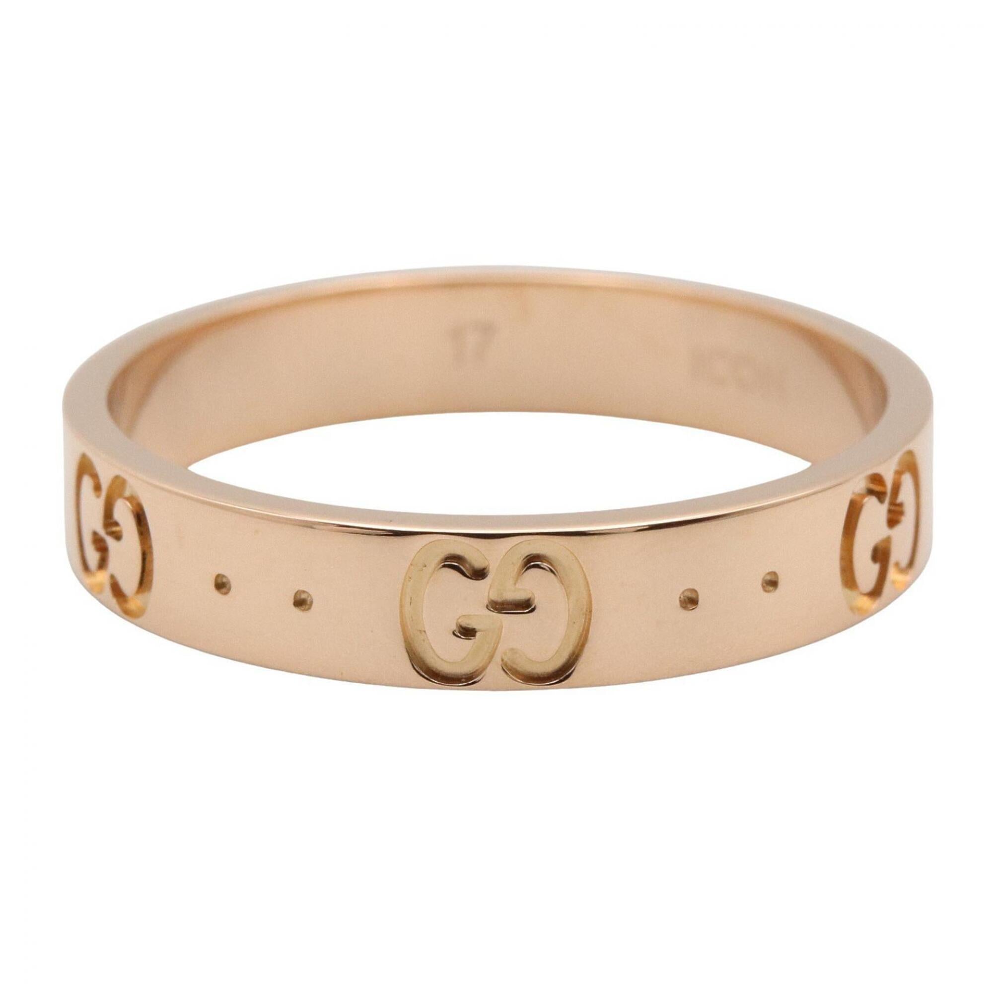 Gucci Gold Pink Gold (18K) Band Ring (Pre-Owned)
