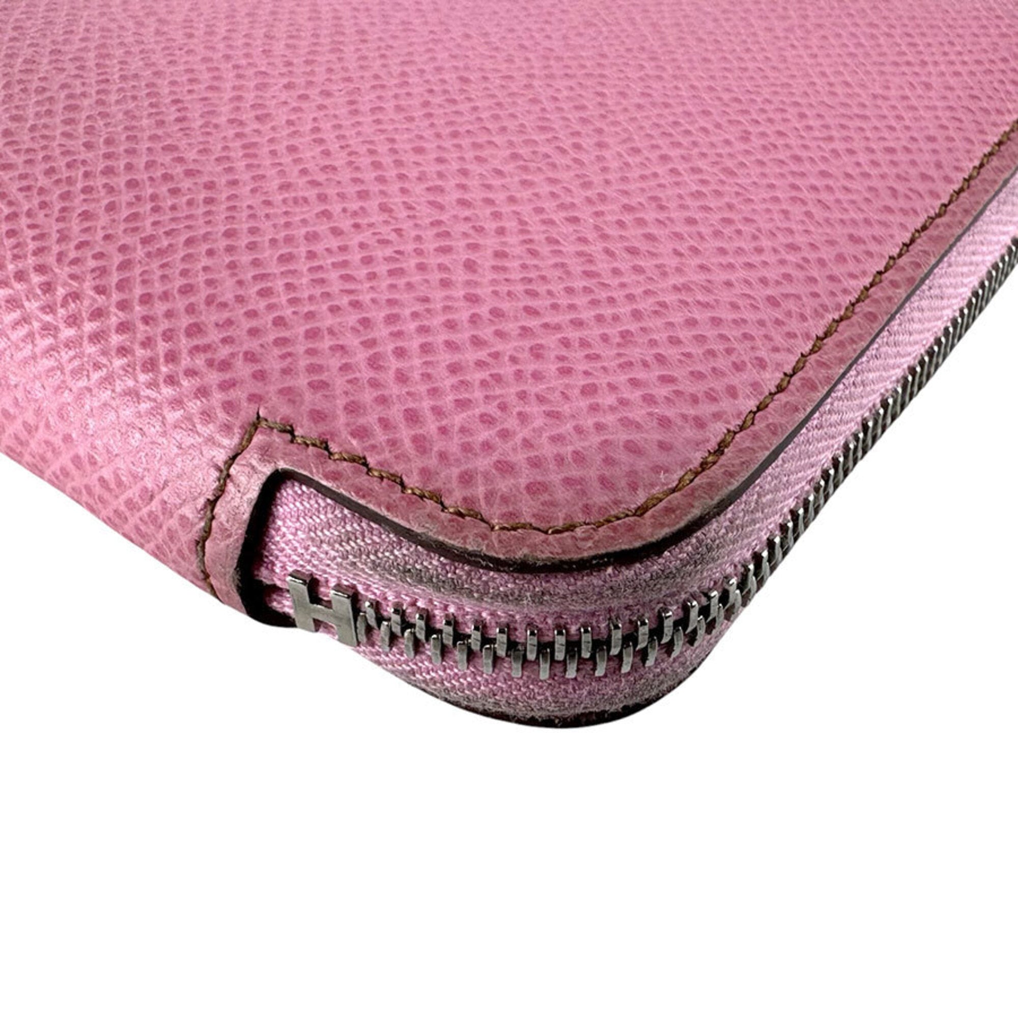 Hermes Pink Epsom Leather Long Wallet (Bi-Fold) (Pre-Owned)