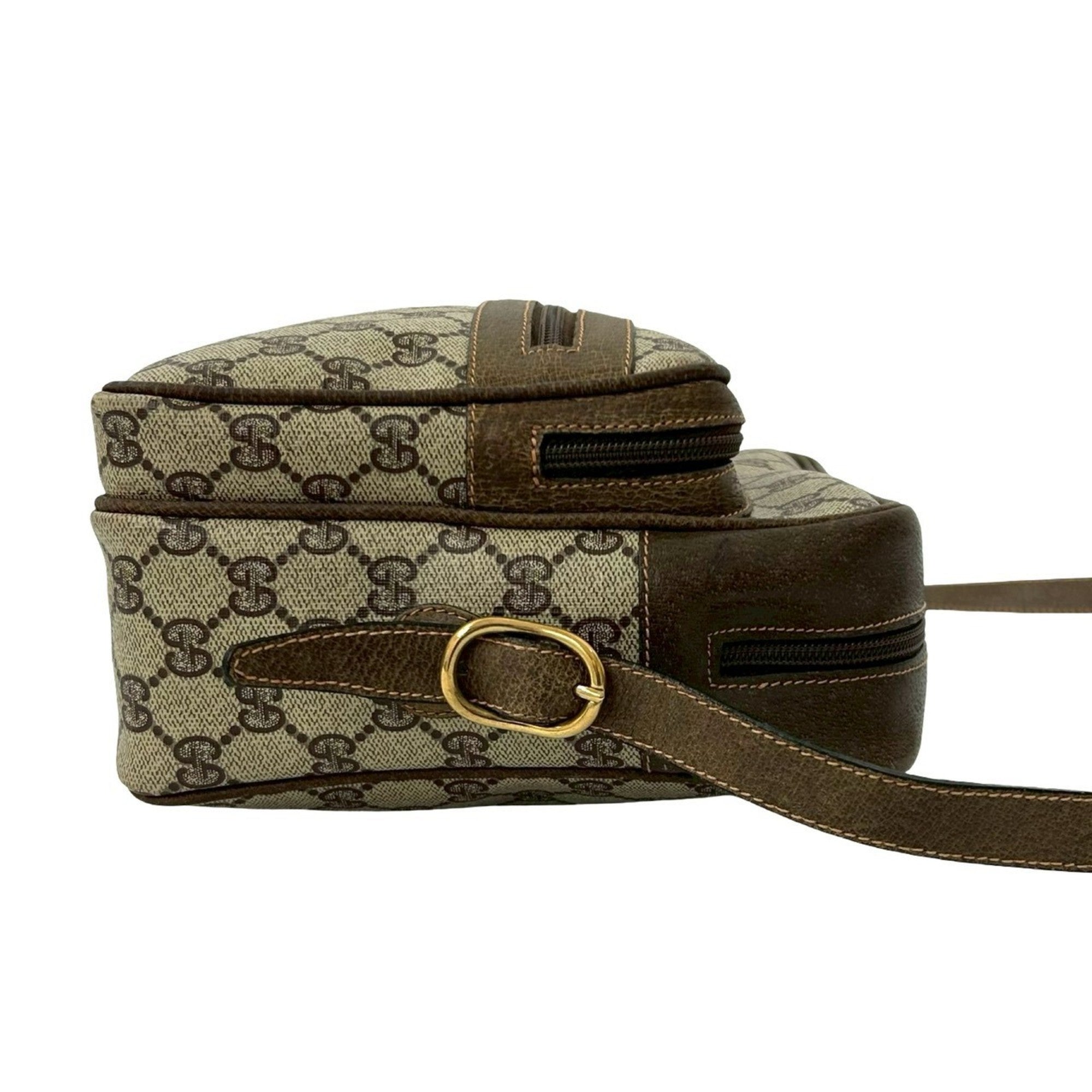 Gucci Black Leather Pvc Pochette Shoulder Bag (Pre-Owned)