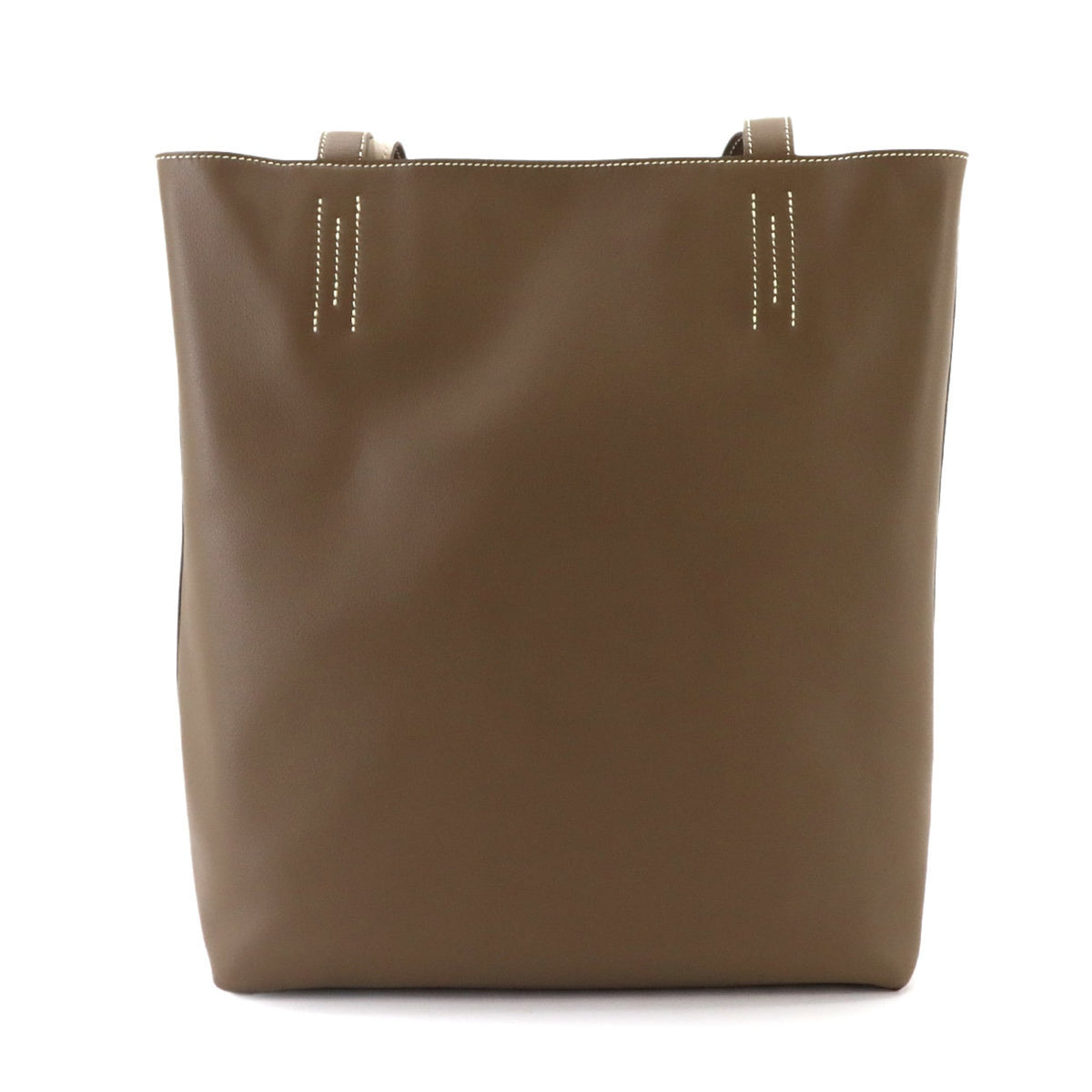 Hermes Etoupe Gray Handbag Tote Bag (Pre-Owned)