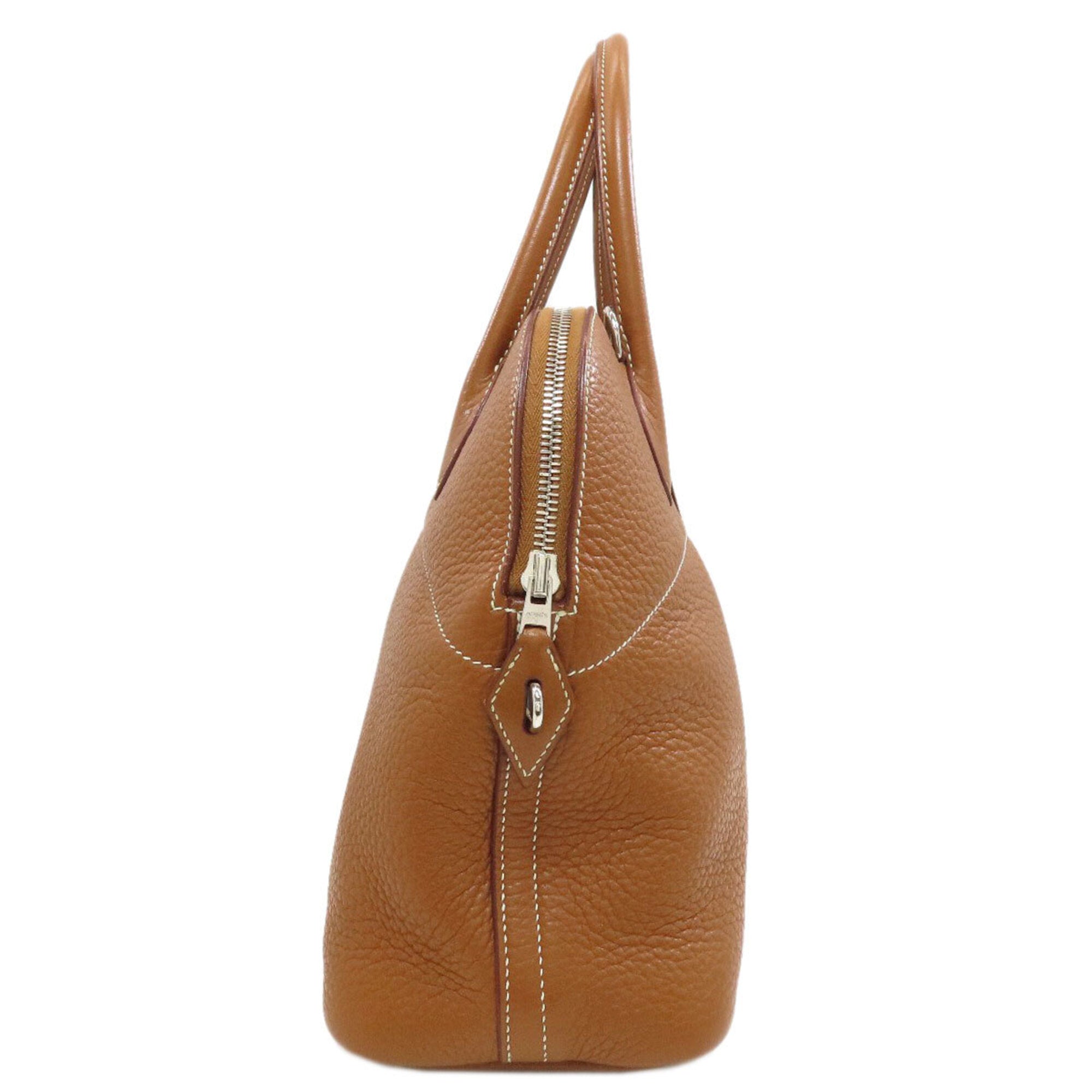 Hermes Gold Leather Handbag (Pre-Owned)