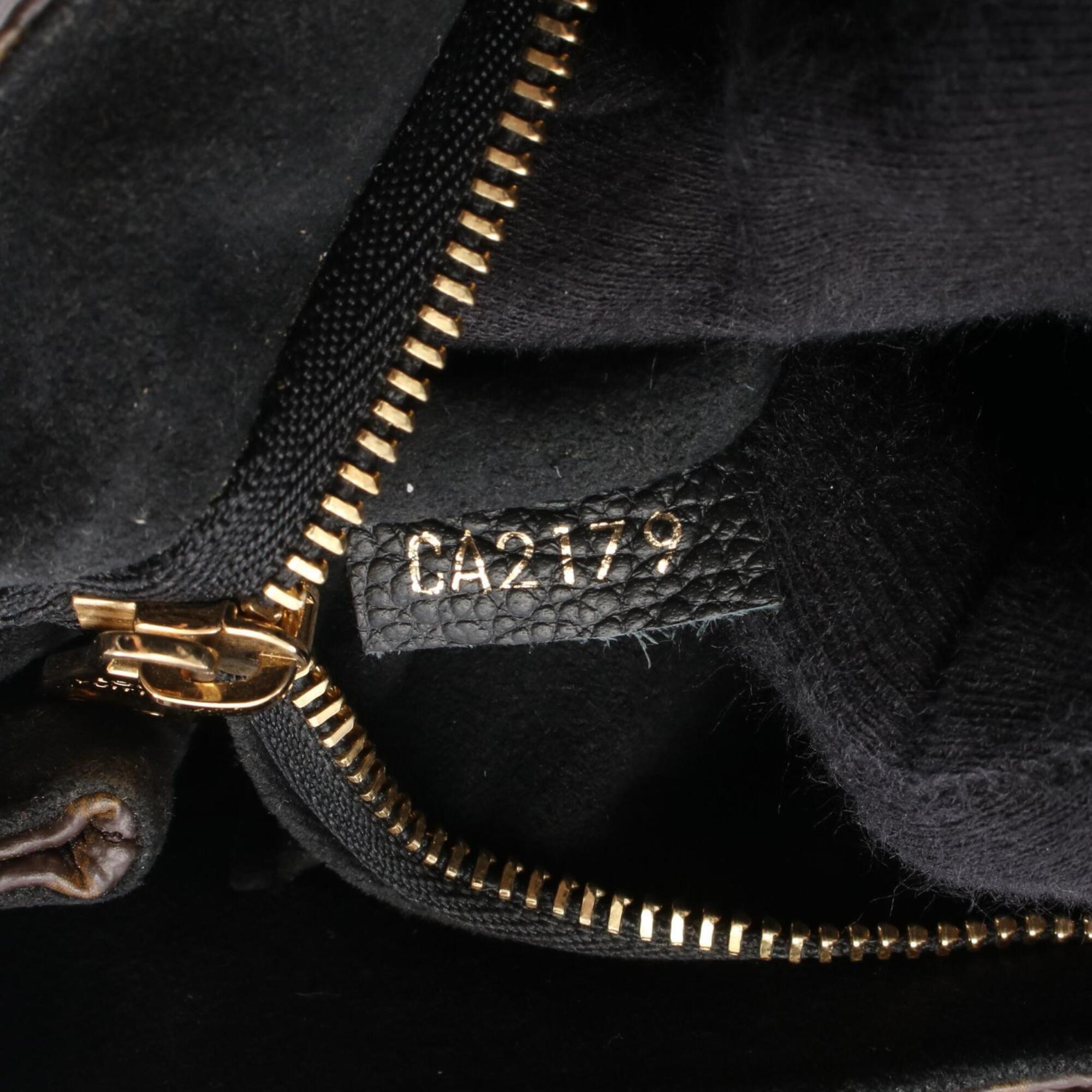Louis Vuitton Black Brown Monogram Noir Monogram Leather Handbag Shoulder Bag (Pre-Owned)