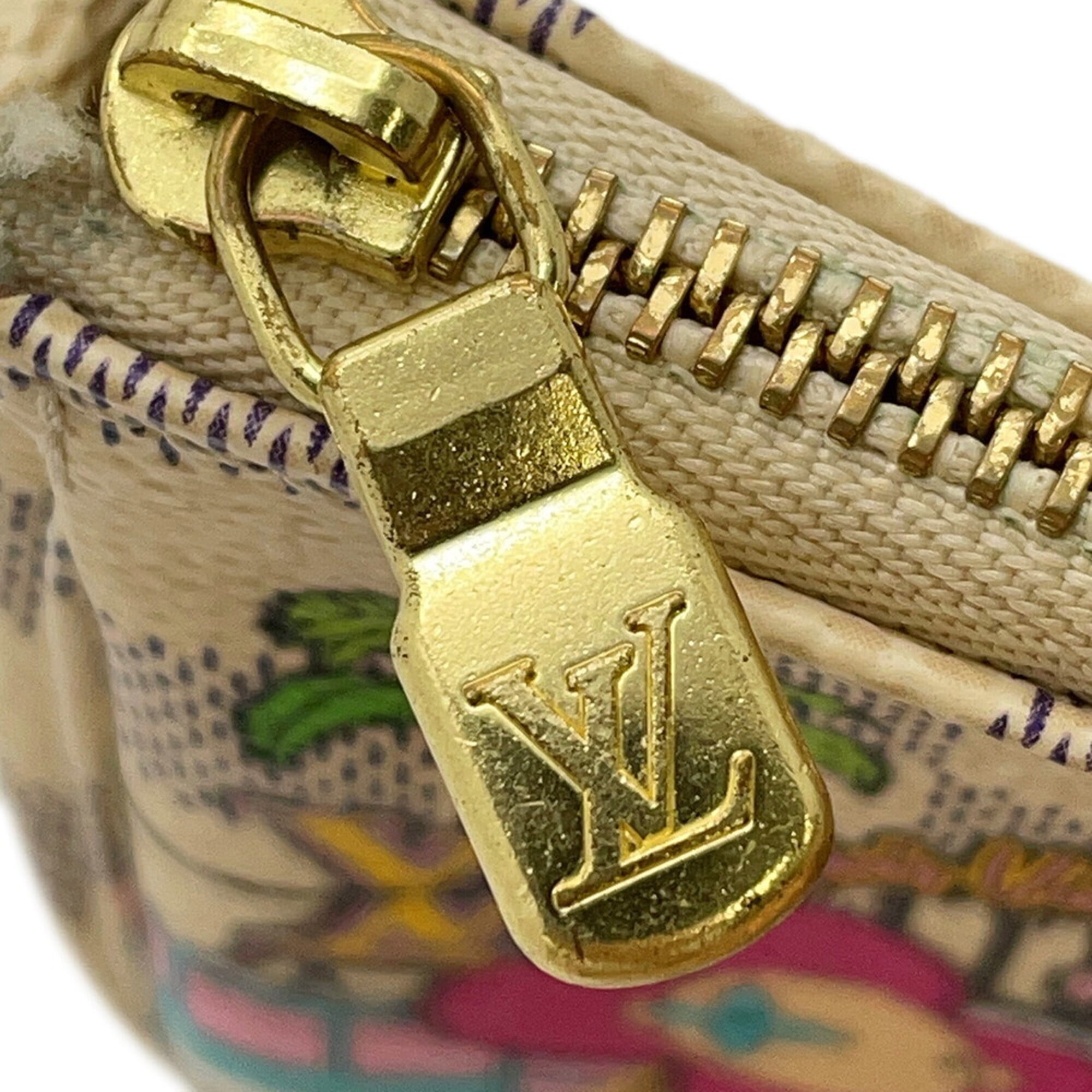 Louis Vuitton Damier Azur Pink Damier Azur Handbag Pochette (Pre-Owned)