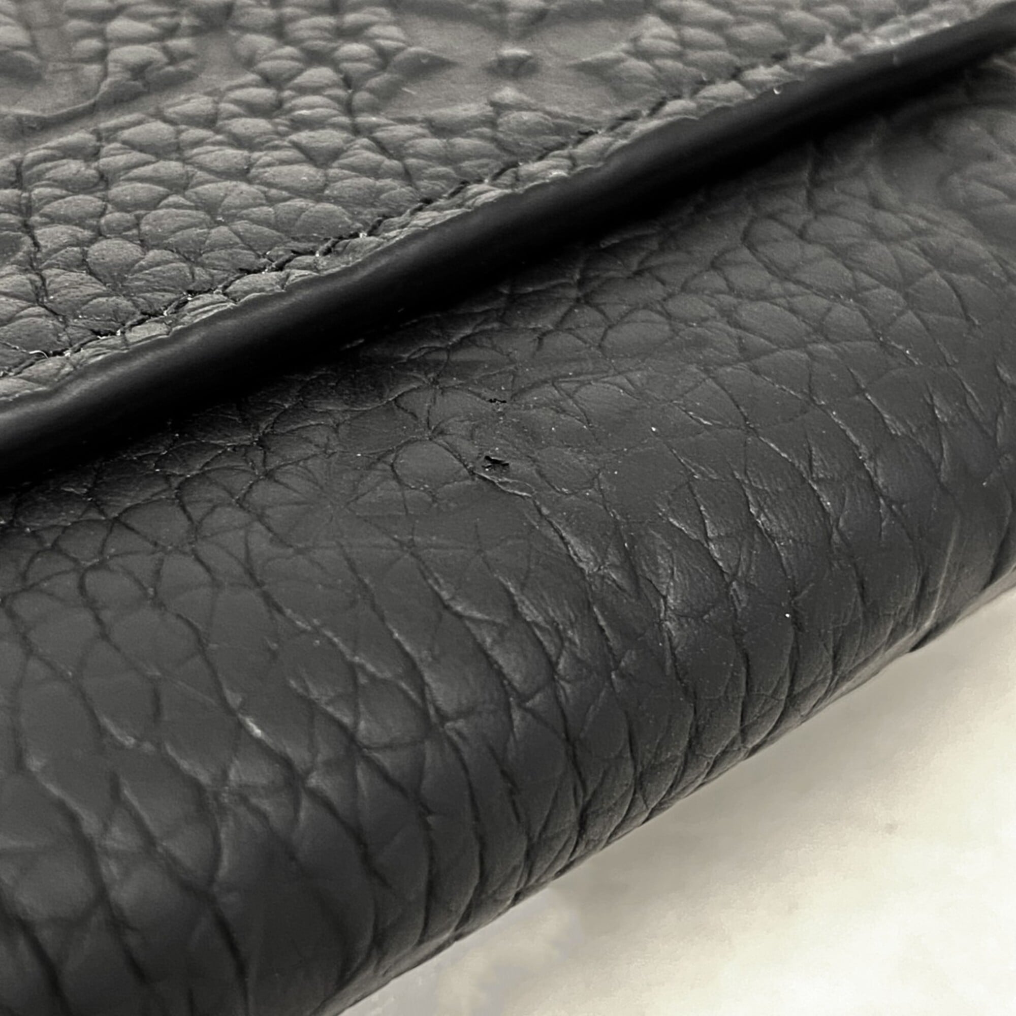 Louis Vuitton Noir Wallet (Tri-Fold) (Pre-Owned)