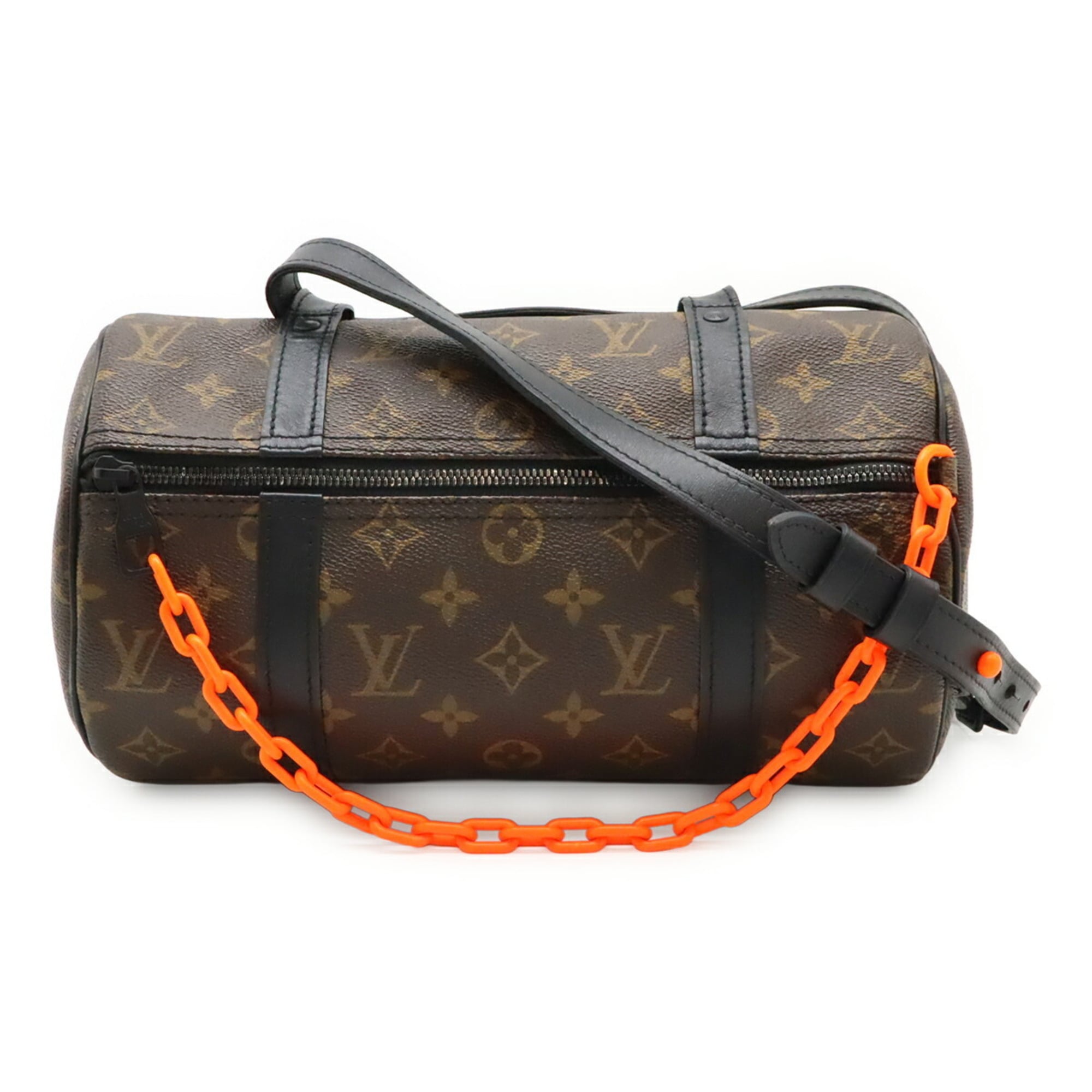 Louis Vuitton Black Brown Monogram Orange Monogram Shoulder Bag (Pre-Owned)