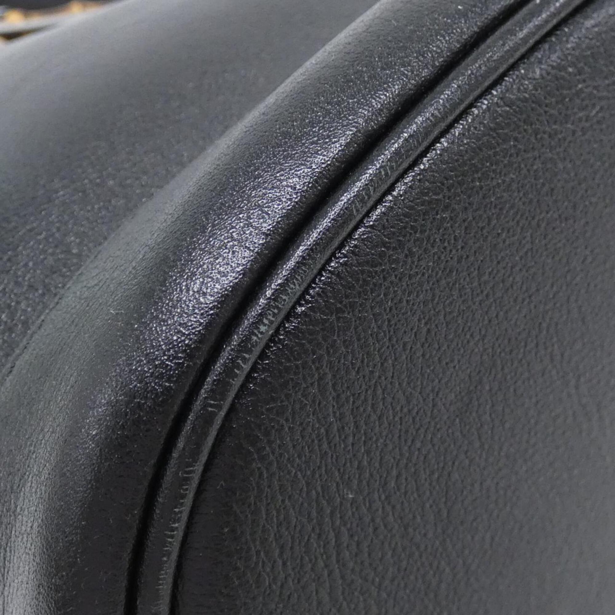 Gucci Black Leather Handbag (Pre-Owned)