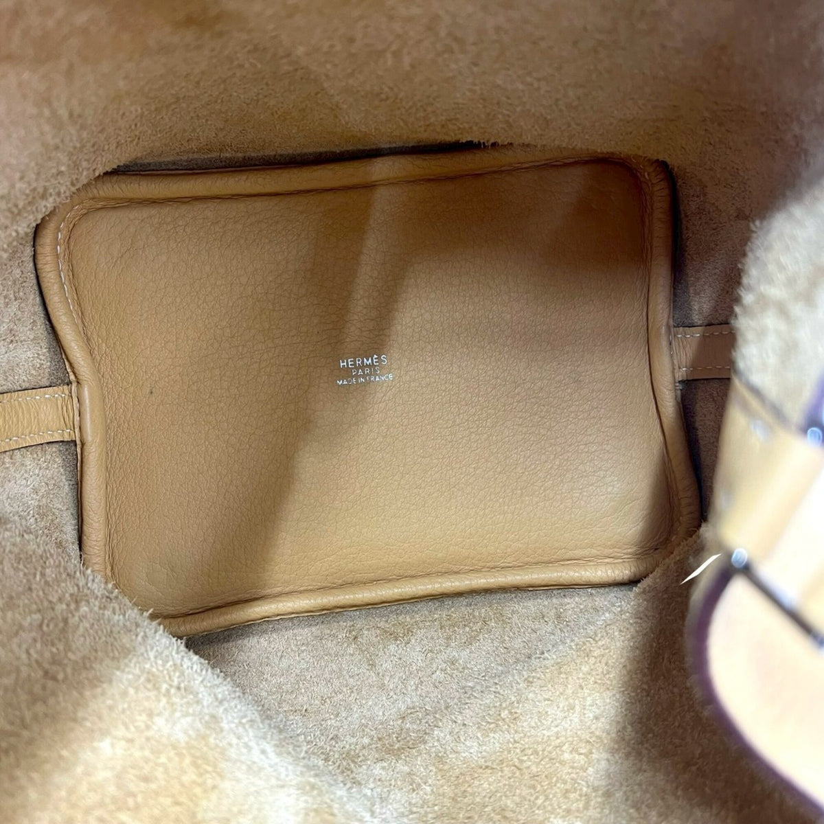 Hermes Yellow Taurillon Clemence Leather Handbag Tote Bag (Pre-Owned)
