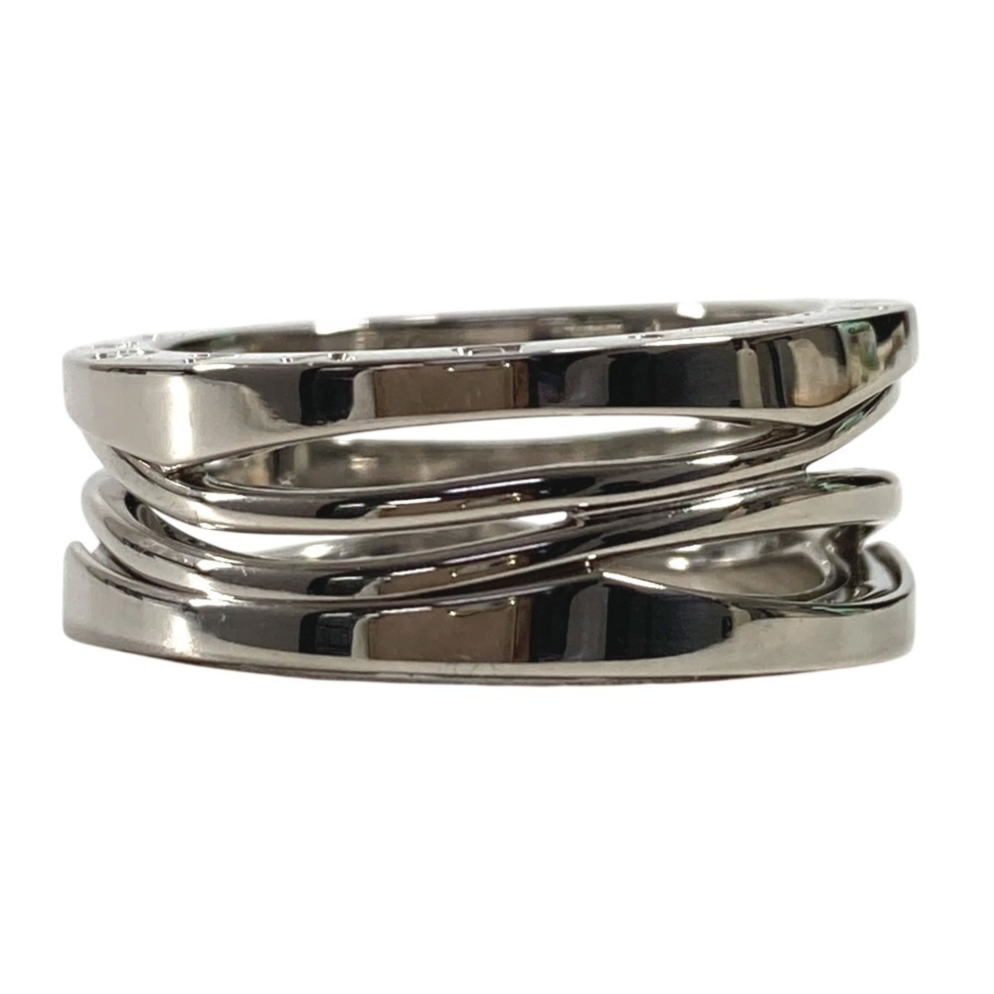Bvlgari Silver White Gold (18K) Band Ring (Pre-Owned)