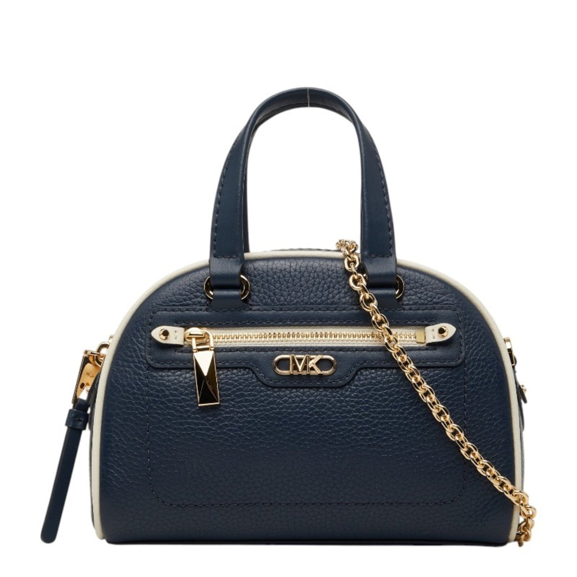 Michael Kors Navy Leather Handbag Shoulder Bag (Pre-Owned)