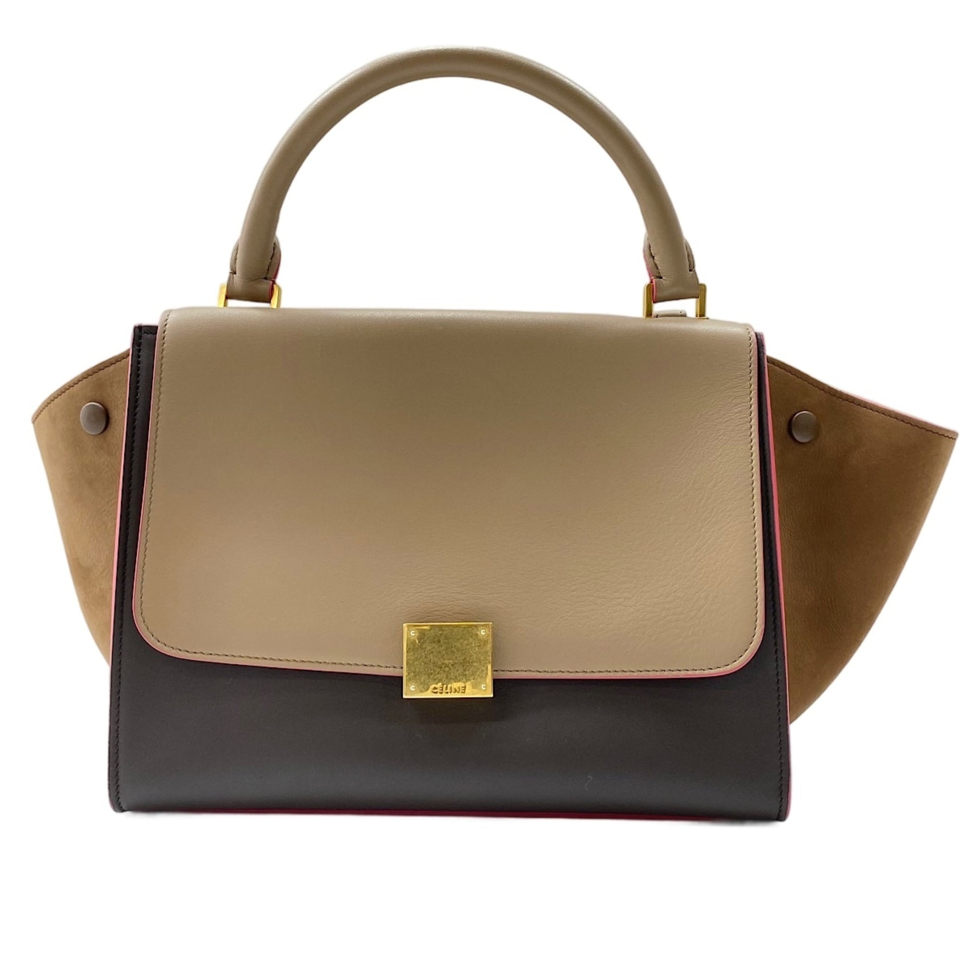 Celine Trapeze Brown Handbag (Pre-Owned)