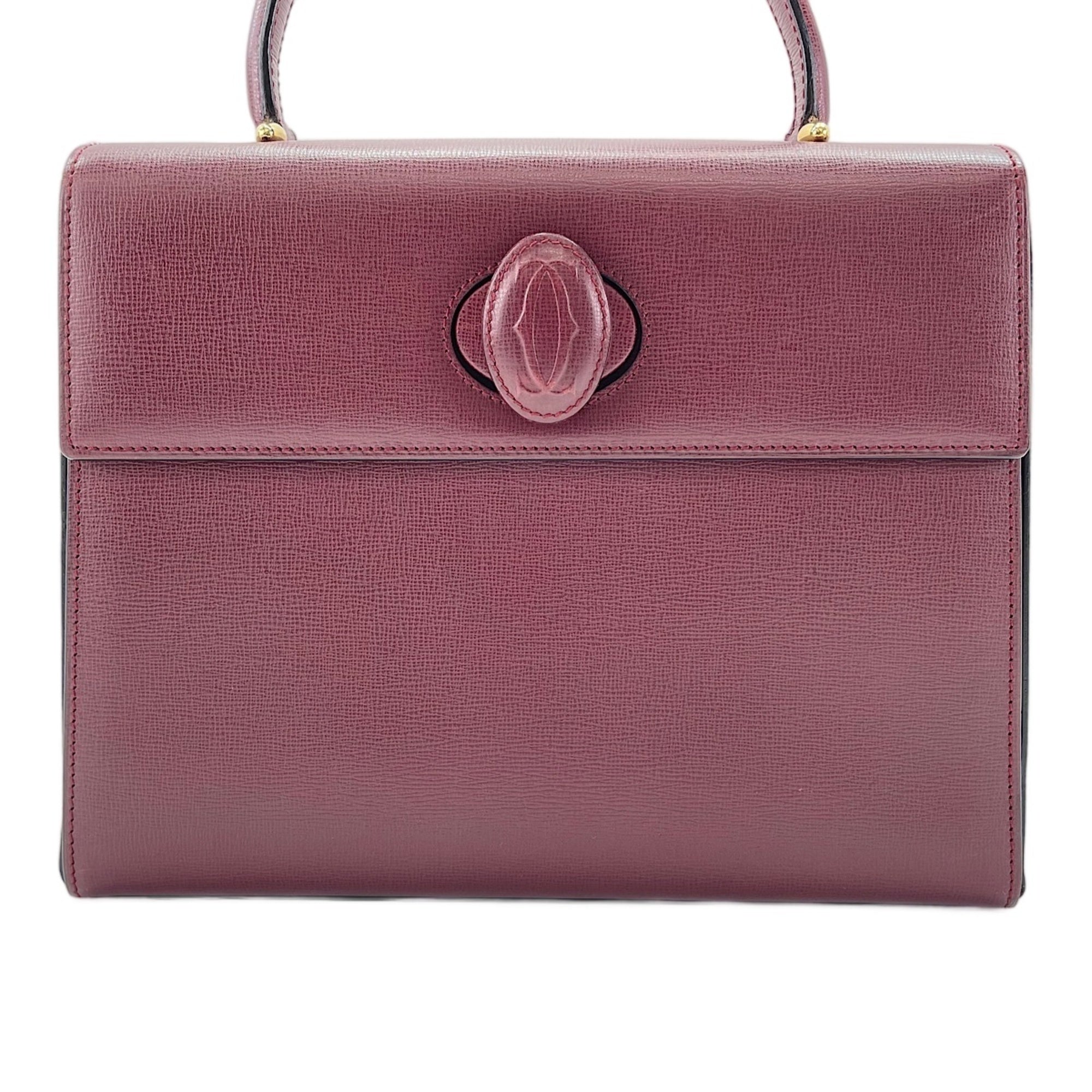 Cartier Wine Red Handbag (Pre-Owned)