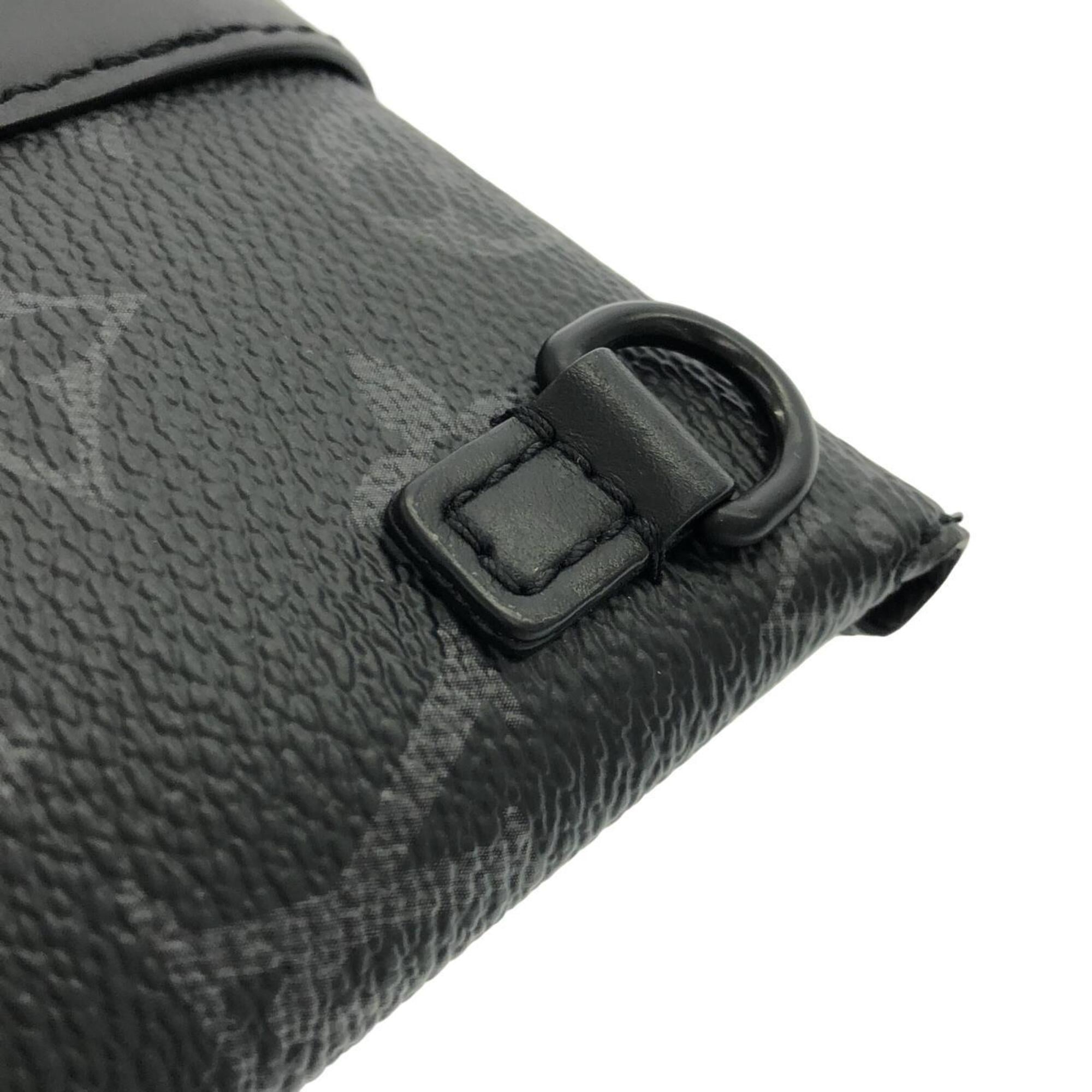 Louis Vuitton Black Coated Canvas Handbag Pouch (Pre-Owned)