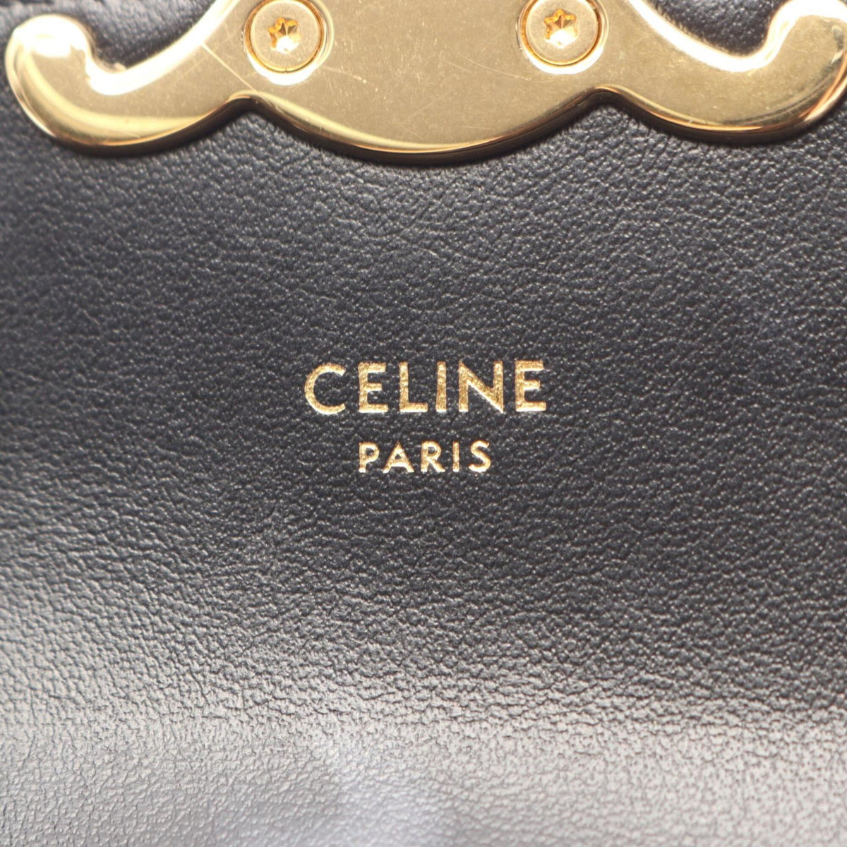 Celine Black Leather Handbag Shoulder Bag (Pre-Owned)