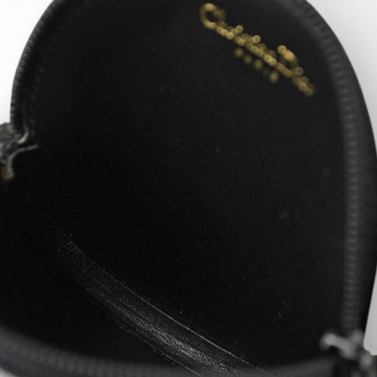Christian Dior Black Leather Coin Purse/Coin Case (Pre-Owned)