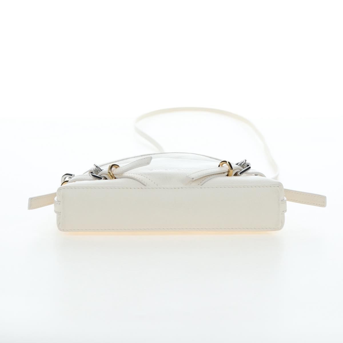 Givenchy Voyou Leather White Leather Shoulder Bag Bag (Pre-Owned)
