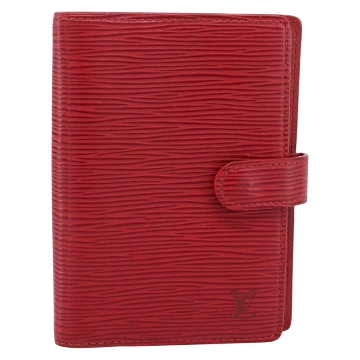 Louis Vuitton Agenda Cover Epi Red Leather Clutche & Pouche Bag (Pre-Owned)