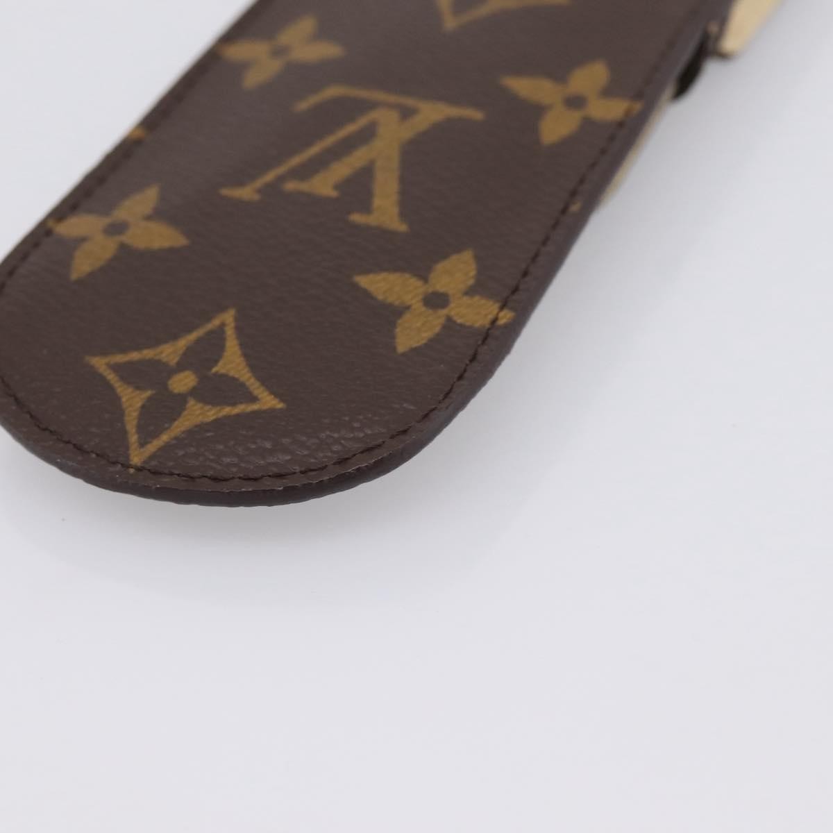 Louis Vuitton Etui À Stylo Canvas Brown Canvas Clutche & Pouche Bag (Pre-Owned)