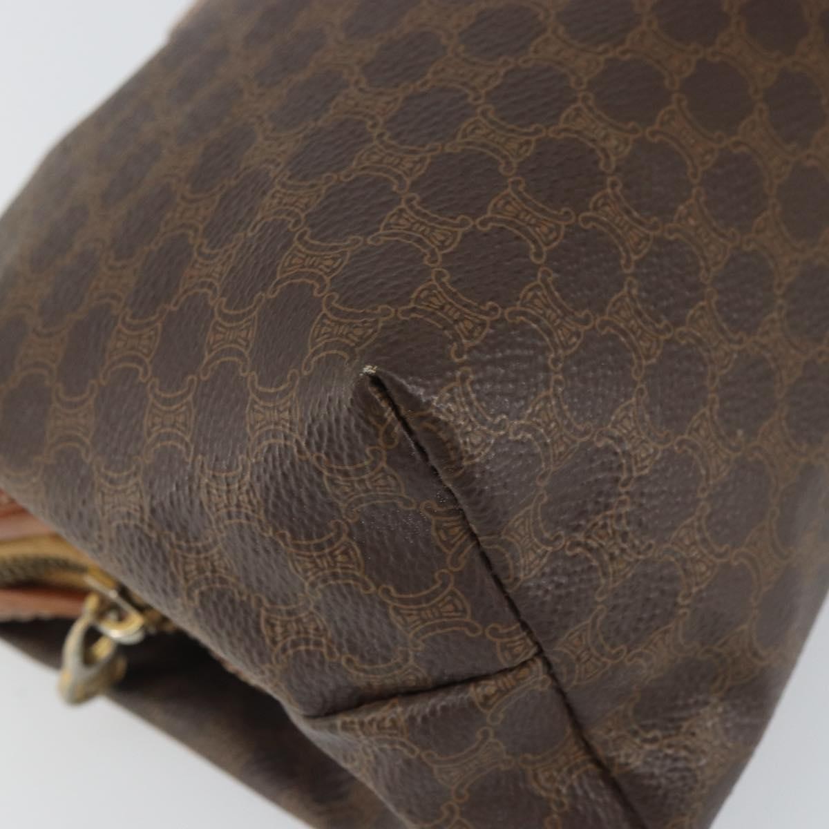 Celine Macadam Pochette Canvas And Leather Brown Canvas Clutche & Pouche Bag (Pre-Owned)