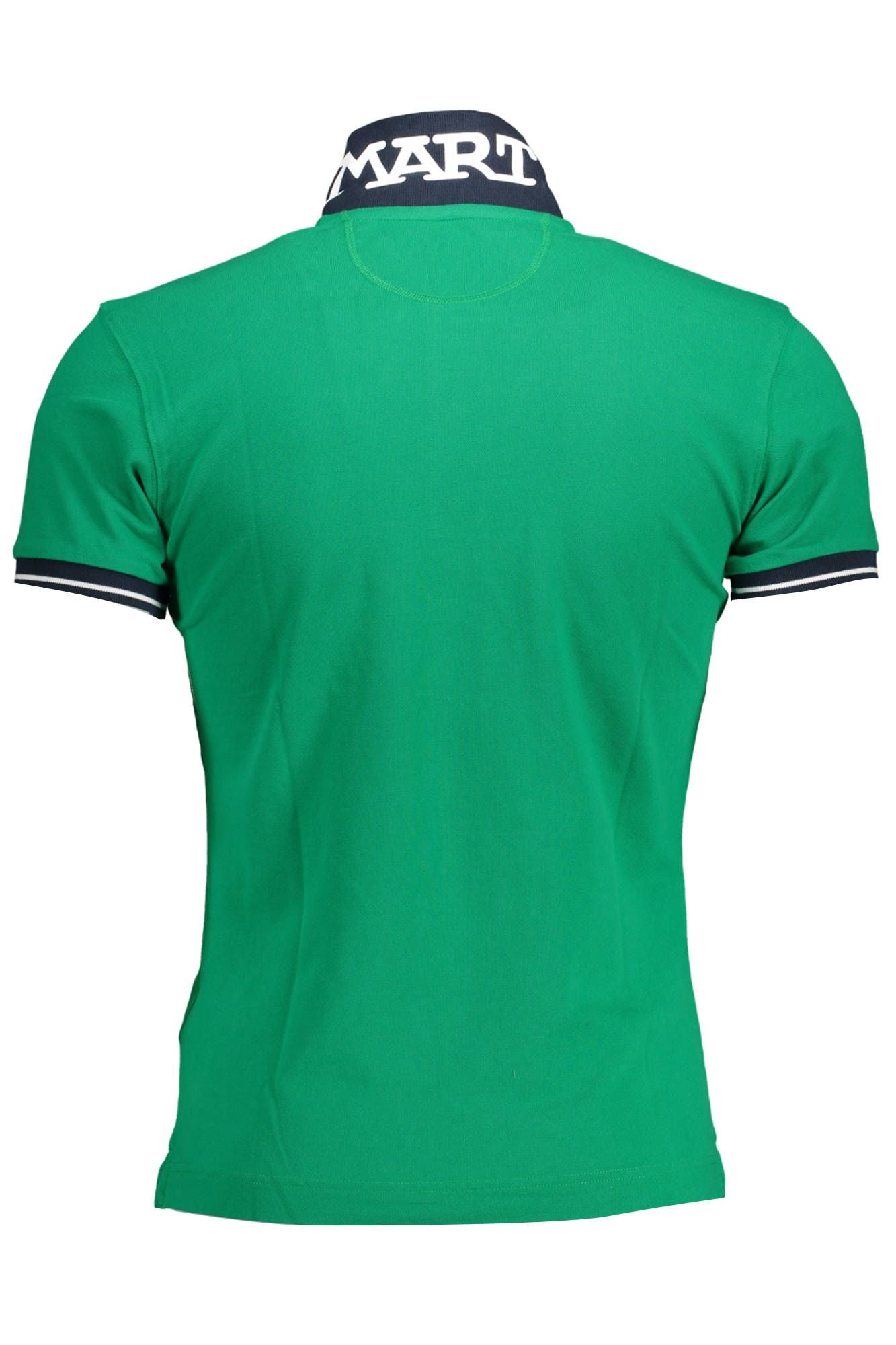 La Martina Green Cotton Men Polo Men's Shirt