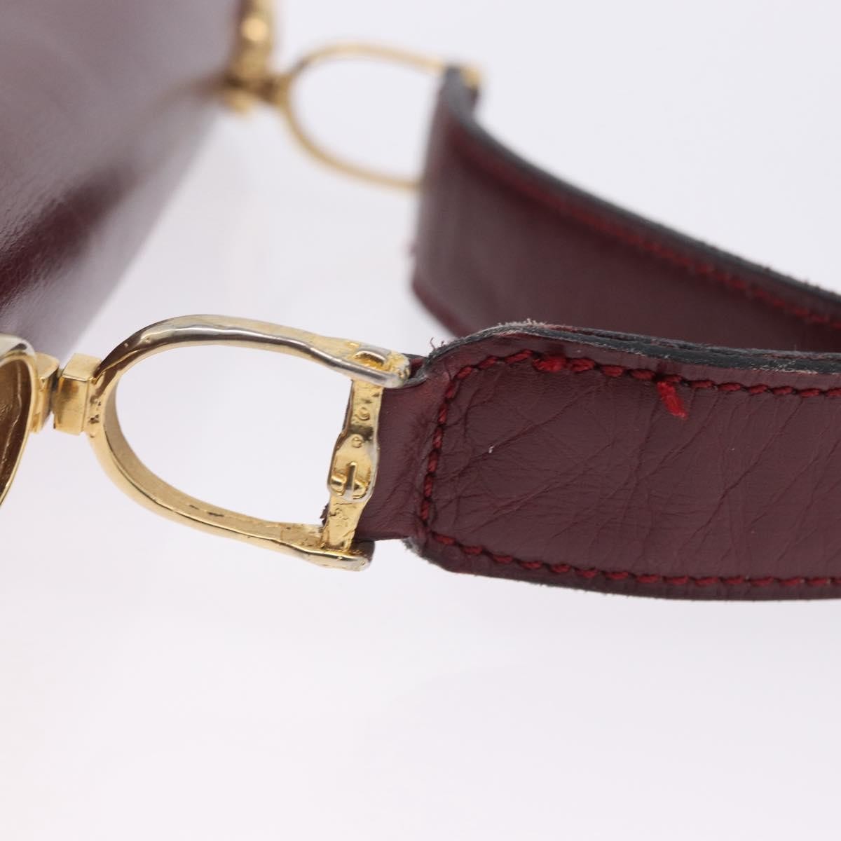 Celine Shoulder Leather Burgundy Leather Shoulder Bag Bag (Pre-Owned)