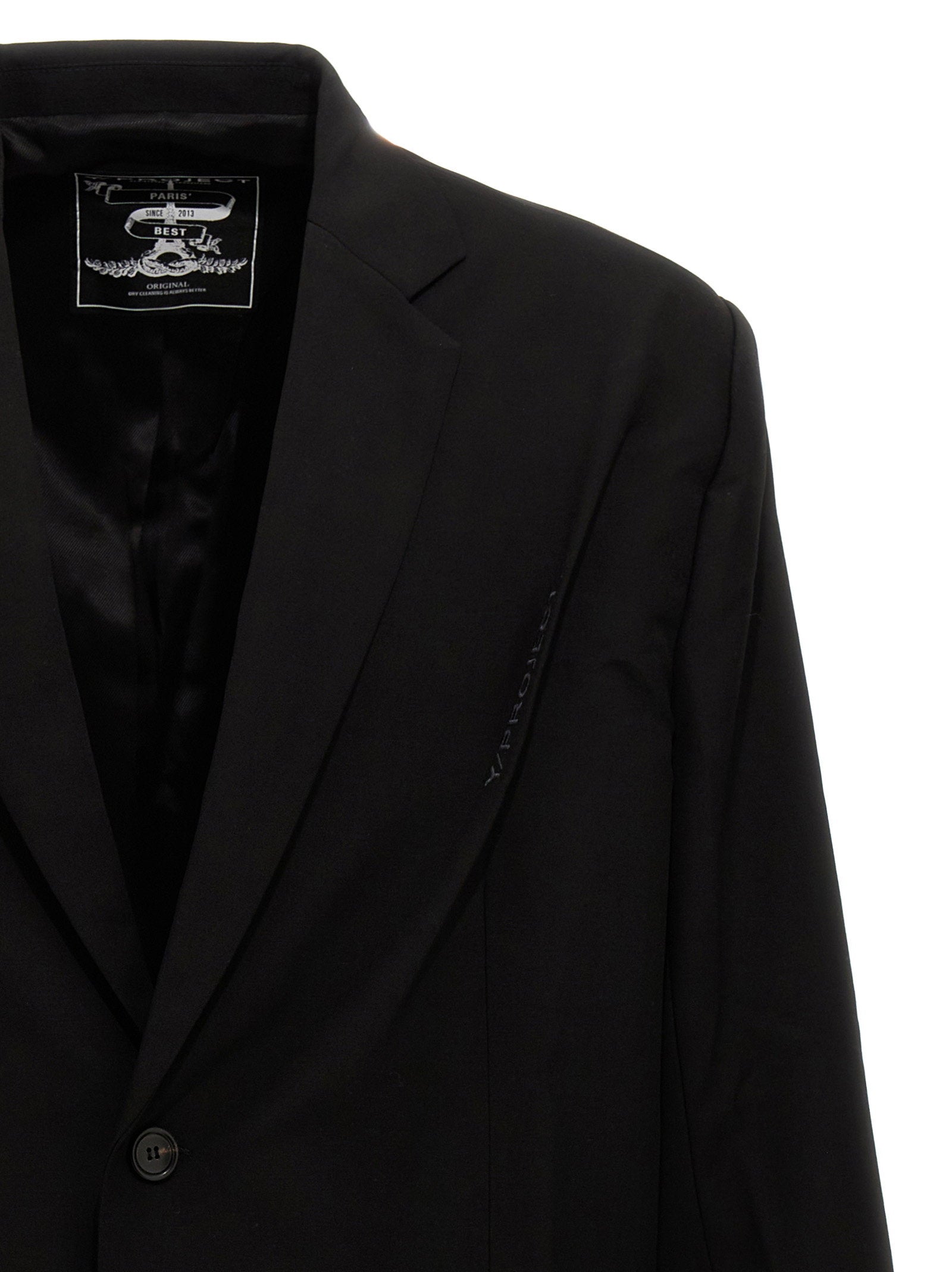 Y/Project Men's Pinched Logo Blazer