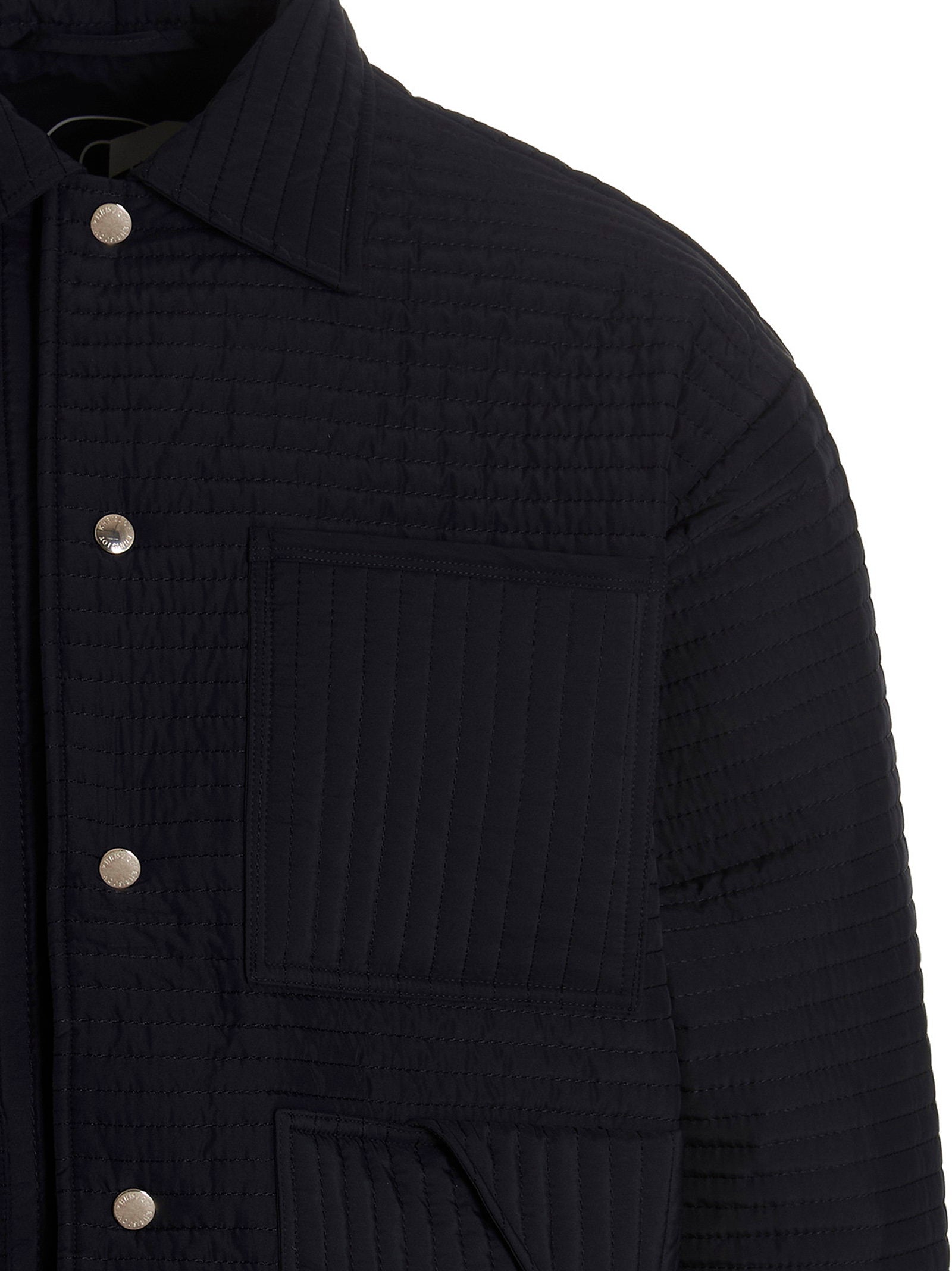 Khrisjoy Men's Chore Quilted Stripes Down Jacket