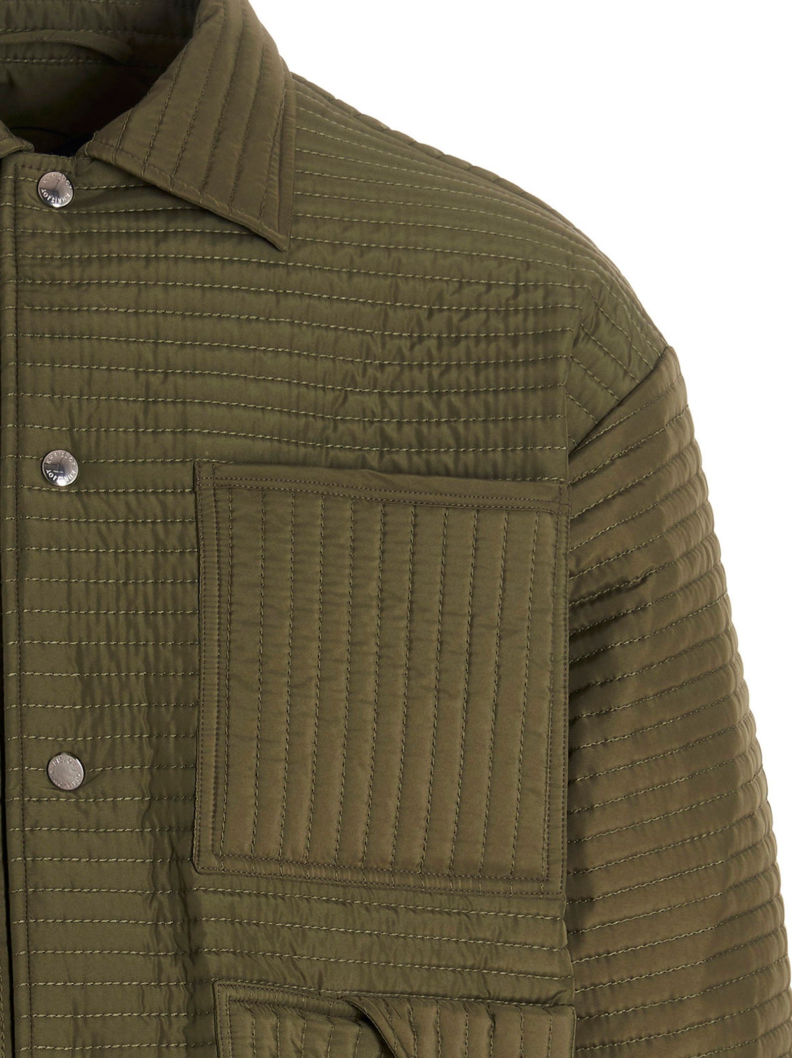 Khrisjoy Men's Chore Quilted Stripes Down Jacket