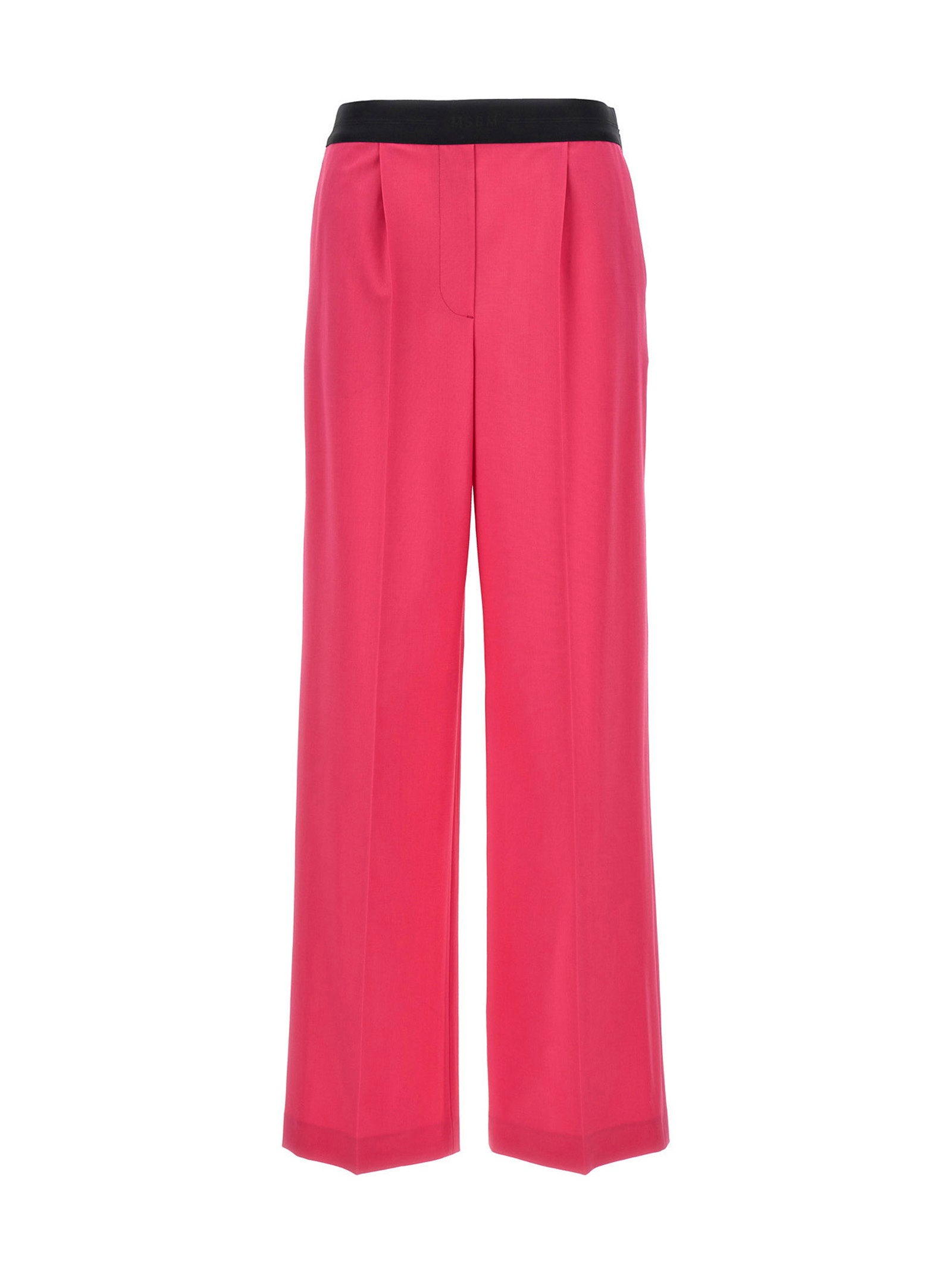 Msgm Women's Pants With Front Pleats
