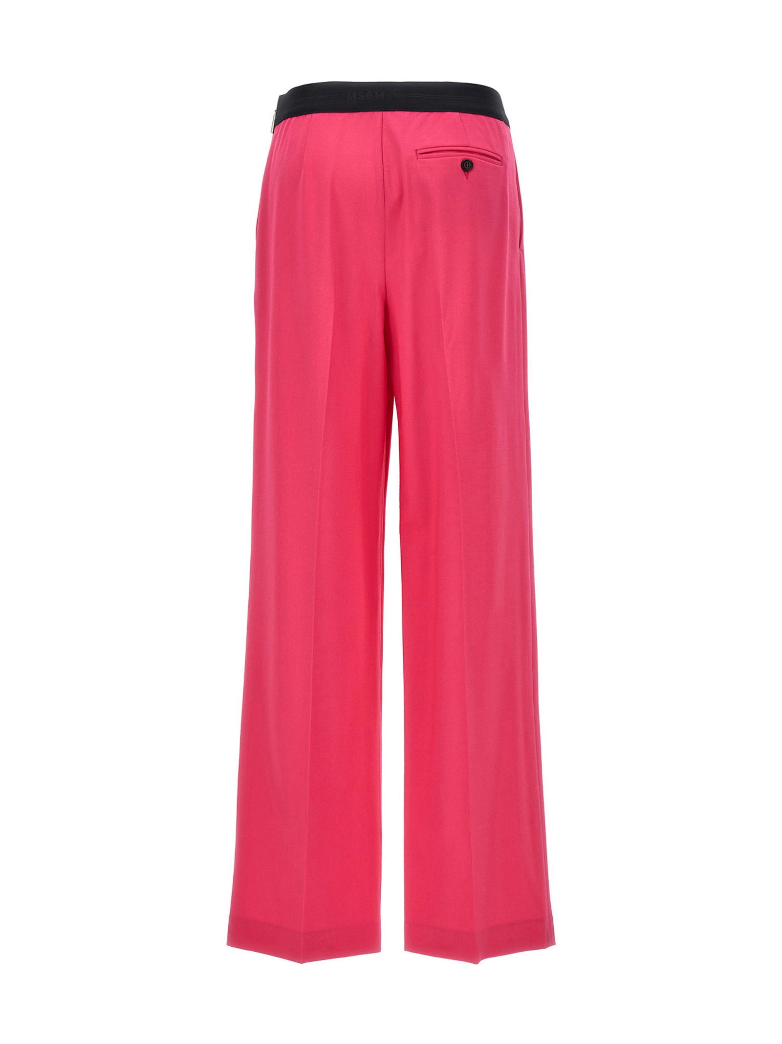 Msgm Women's Pants With Front Pleats
