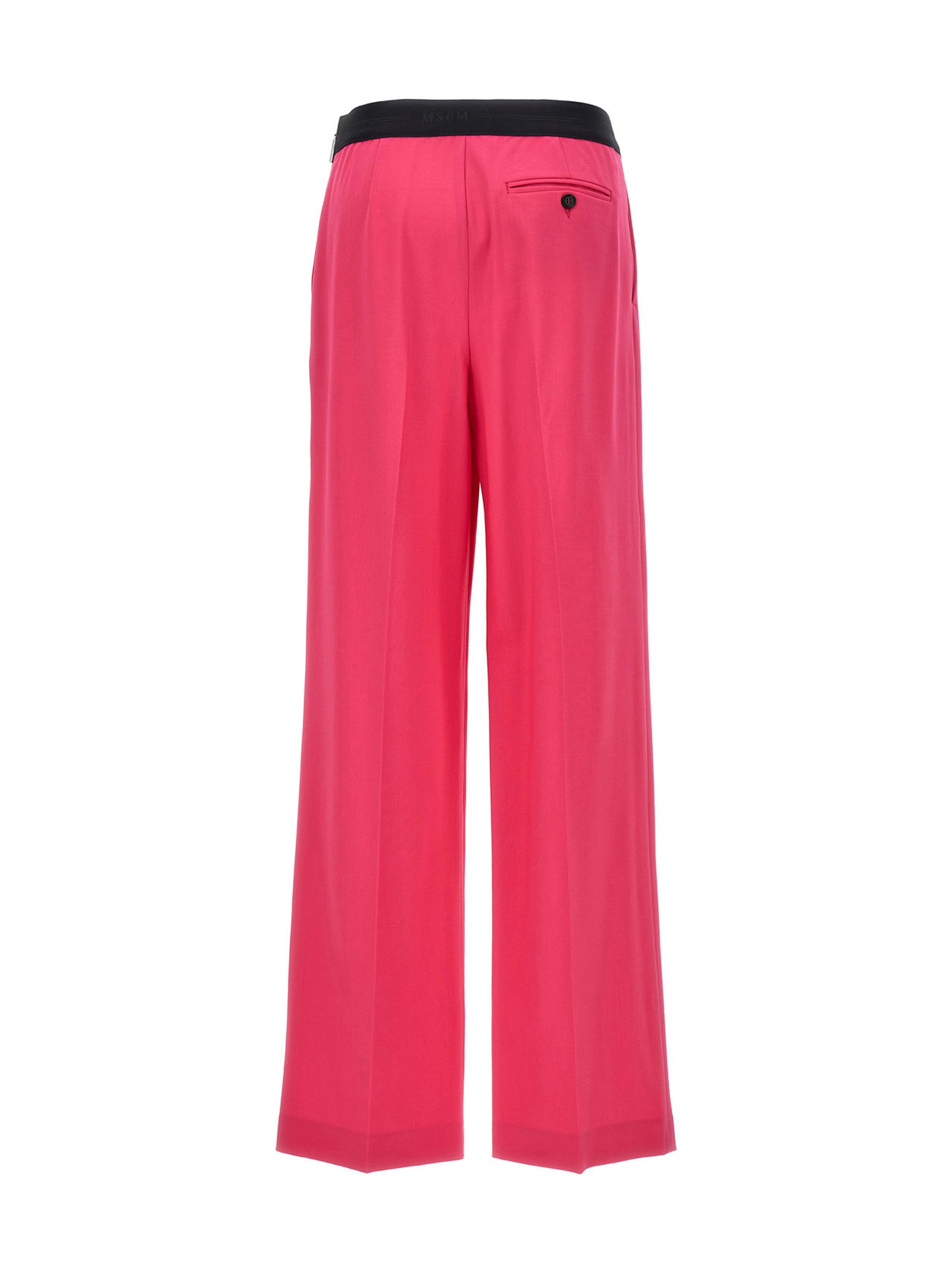 Msgm Women's Pants With Front Pleats