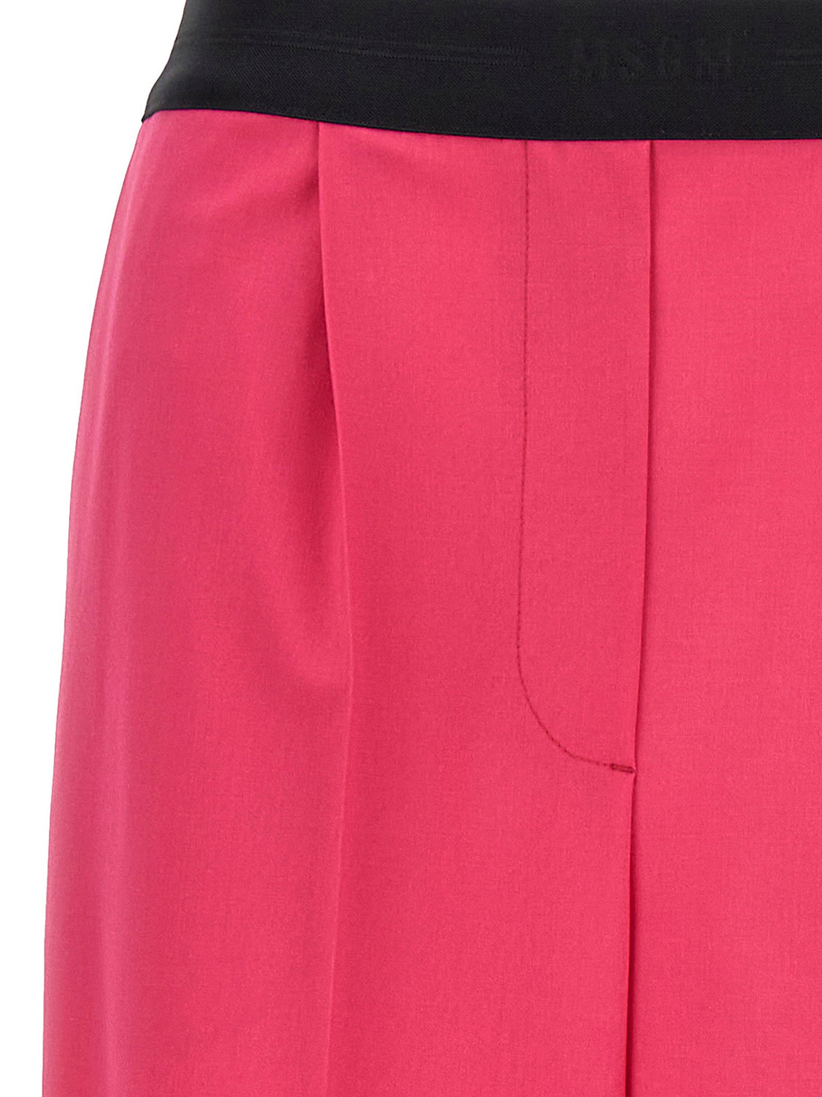 Msgm Women's Pants With Front Pleats