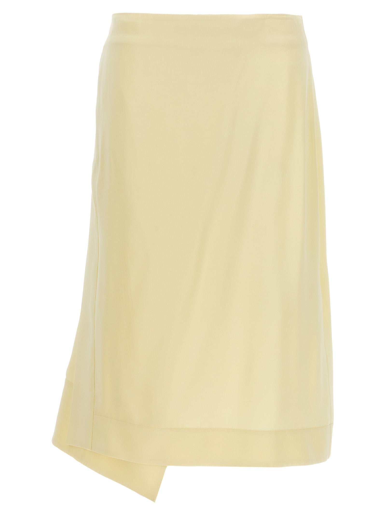Jil Sander Women's Satin Skirt With Side Slit