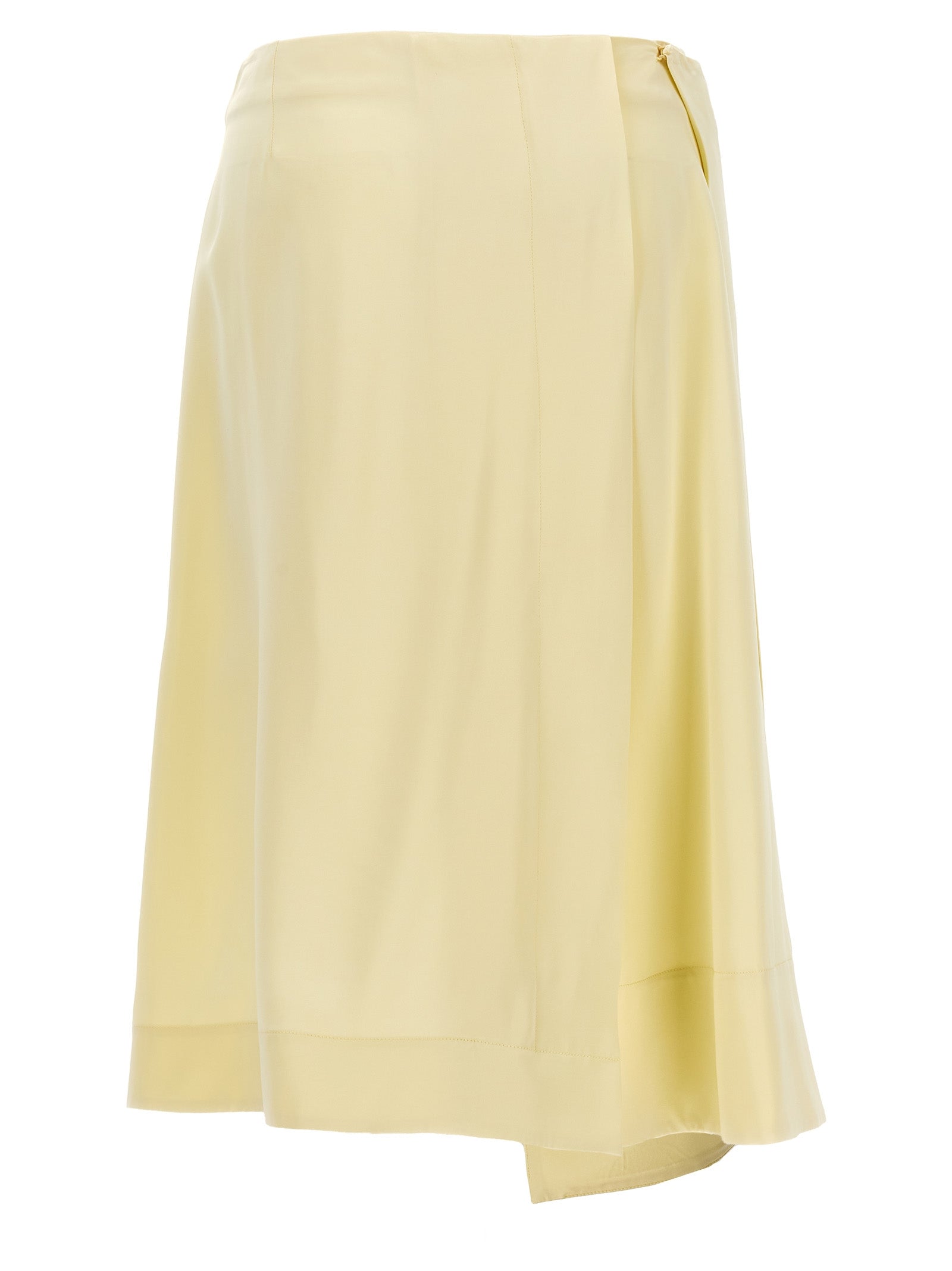 Jil Sander Women's Satin Skirt With Side Slit