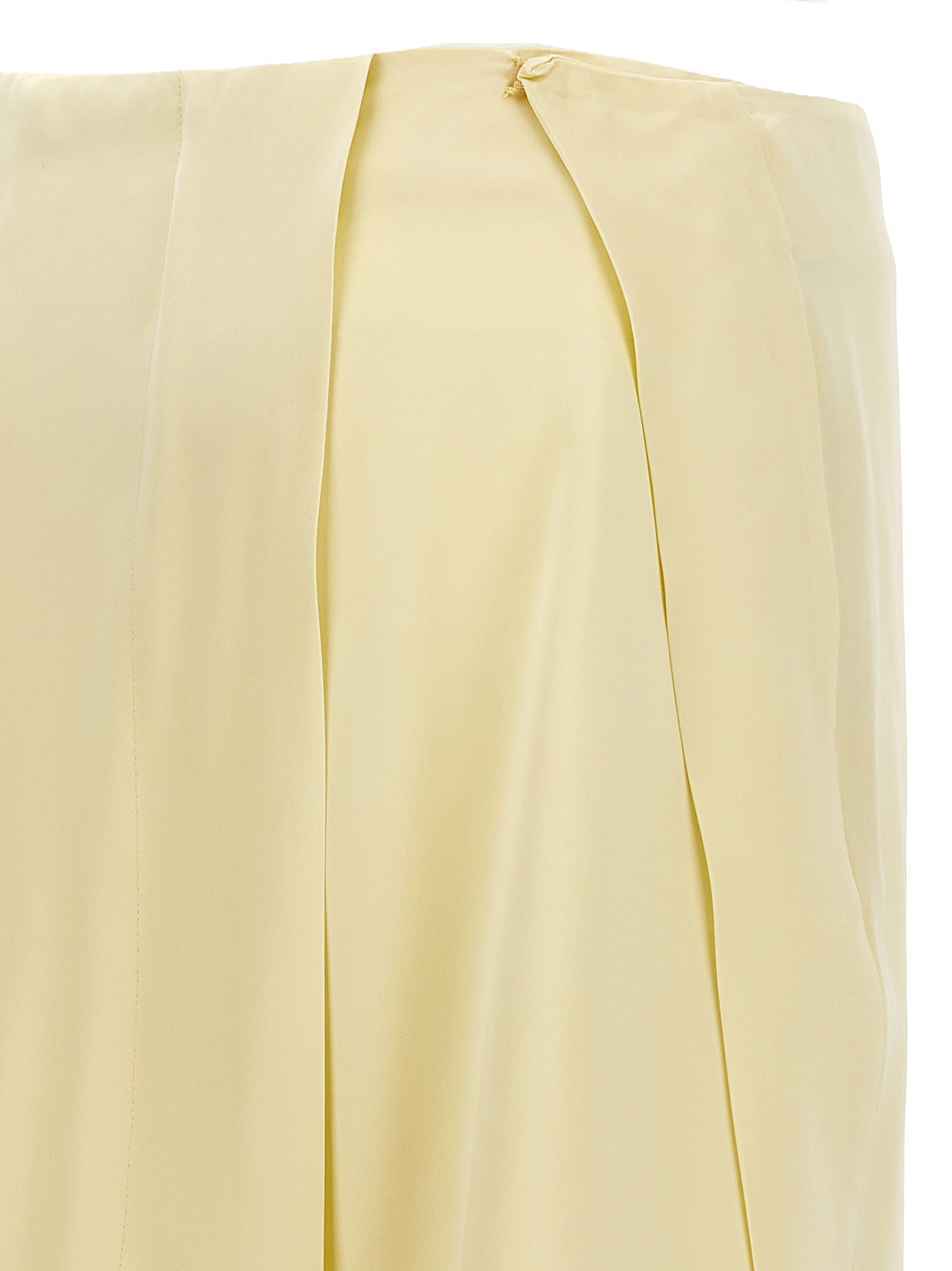 Jil Sander Women's Satin Skirt With Side Slit