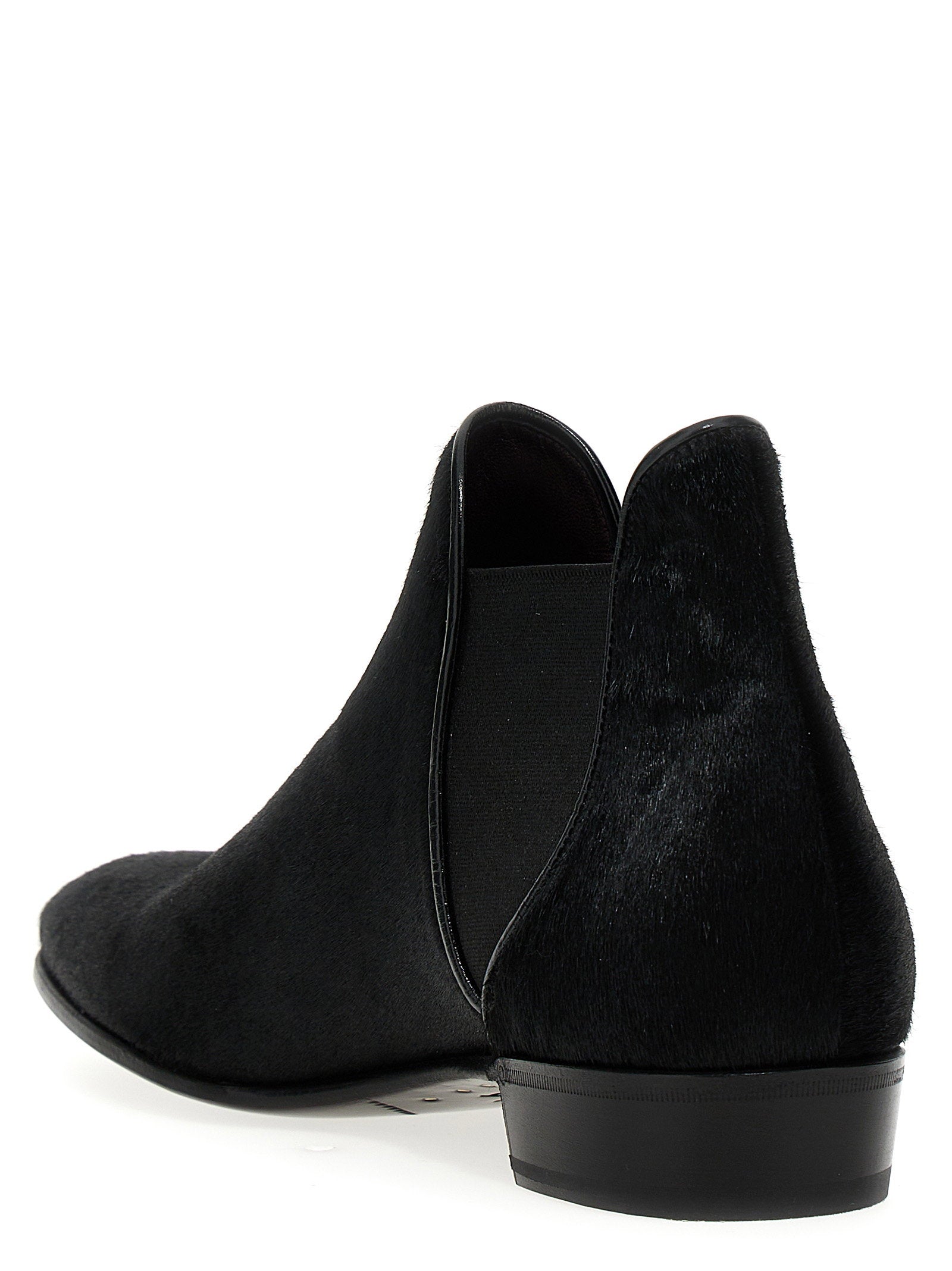 Lidfort Men's Calf Hair Ankle Boots