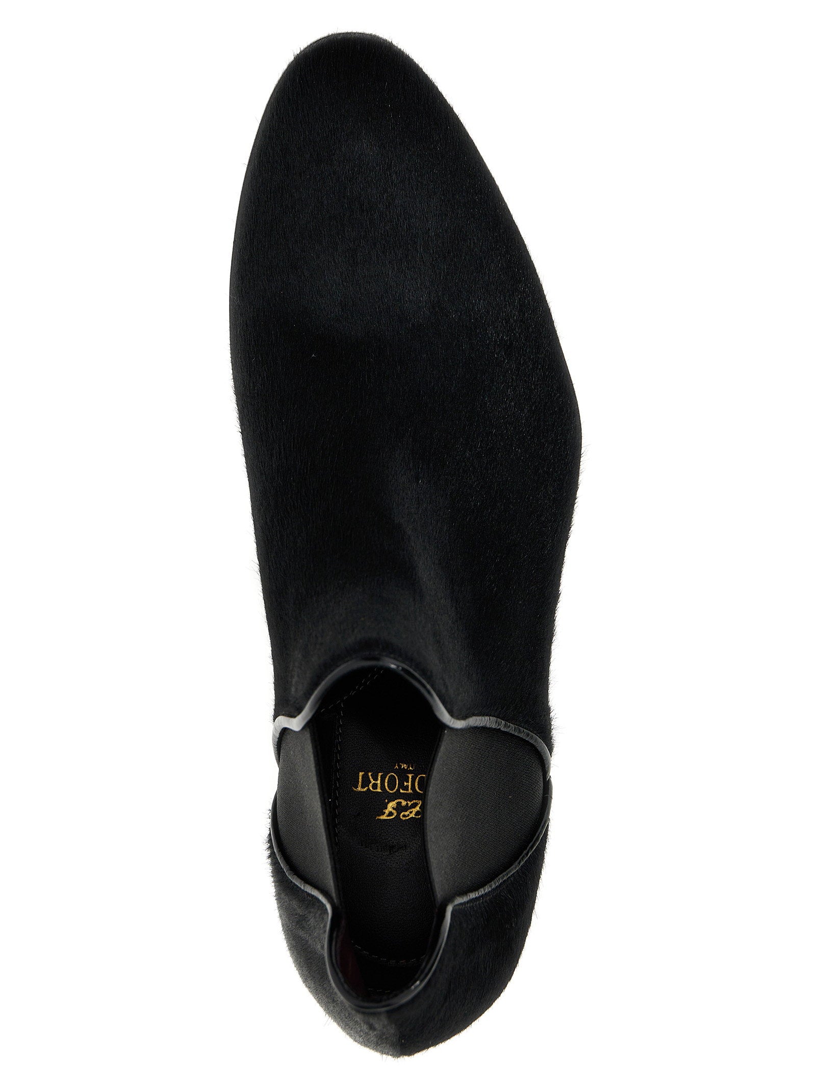 Lidfort Men's Calf Hair Ankle Boots
