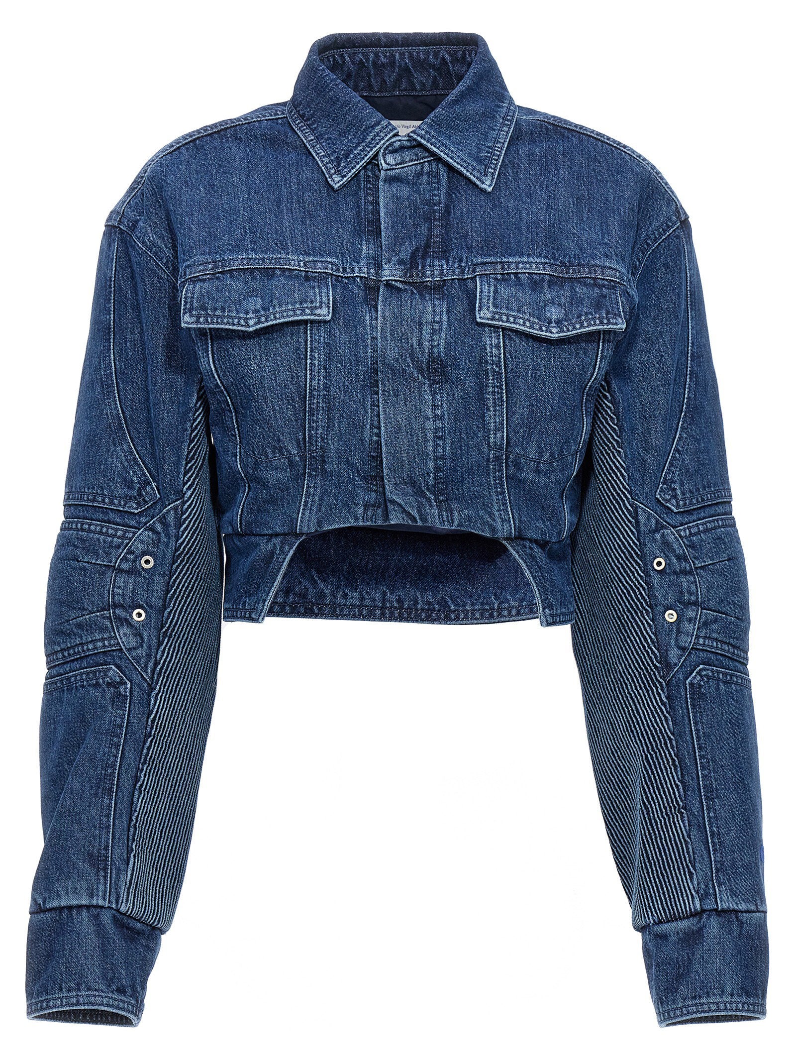 Off White Women's Motorcycle Denim Jacket