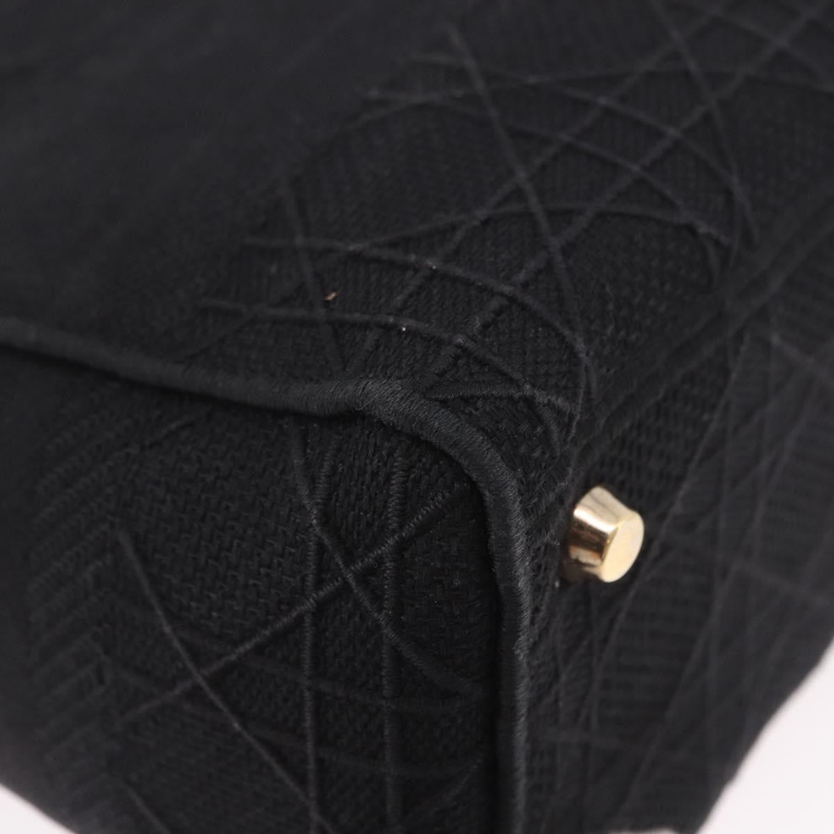 Christian Dior Lady Dior Black Canvas Handbag (Pre-Owned)