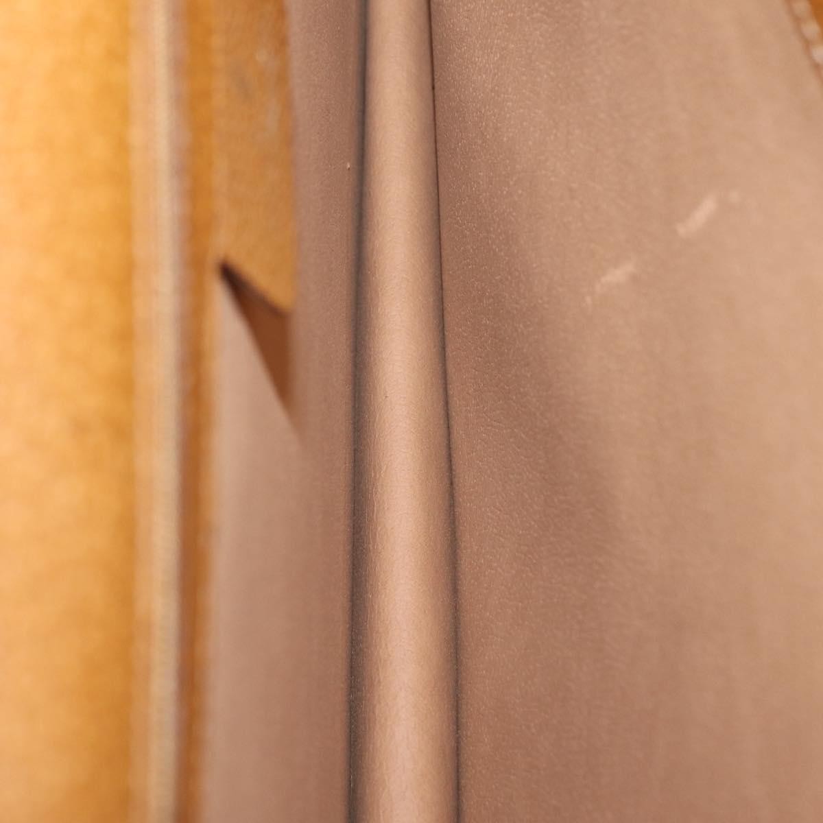 Gucci Business Gg Canvas With Leather Beige Canvas Handbag (Pre-Owned)