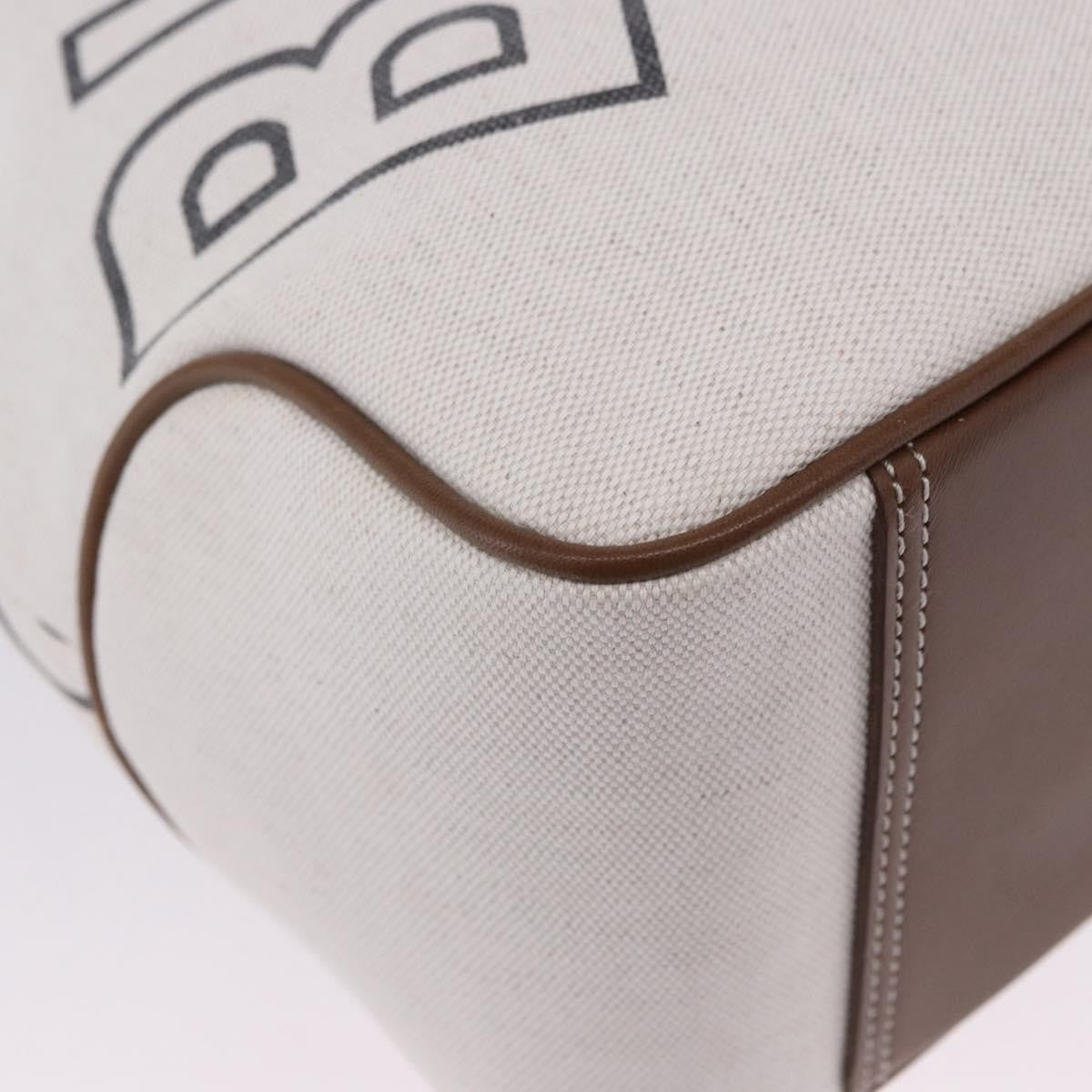 Burberry Blue Label Canvas White Canvas Shoulder Bag Bag (Pre-Owned)