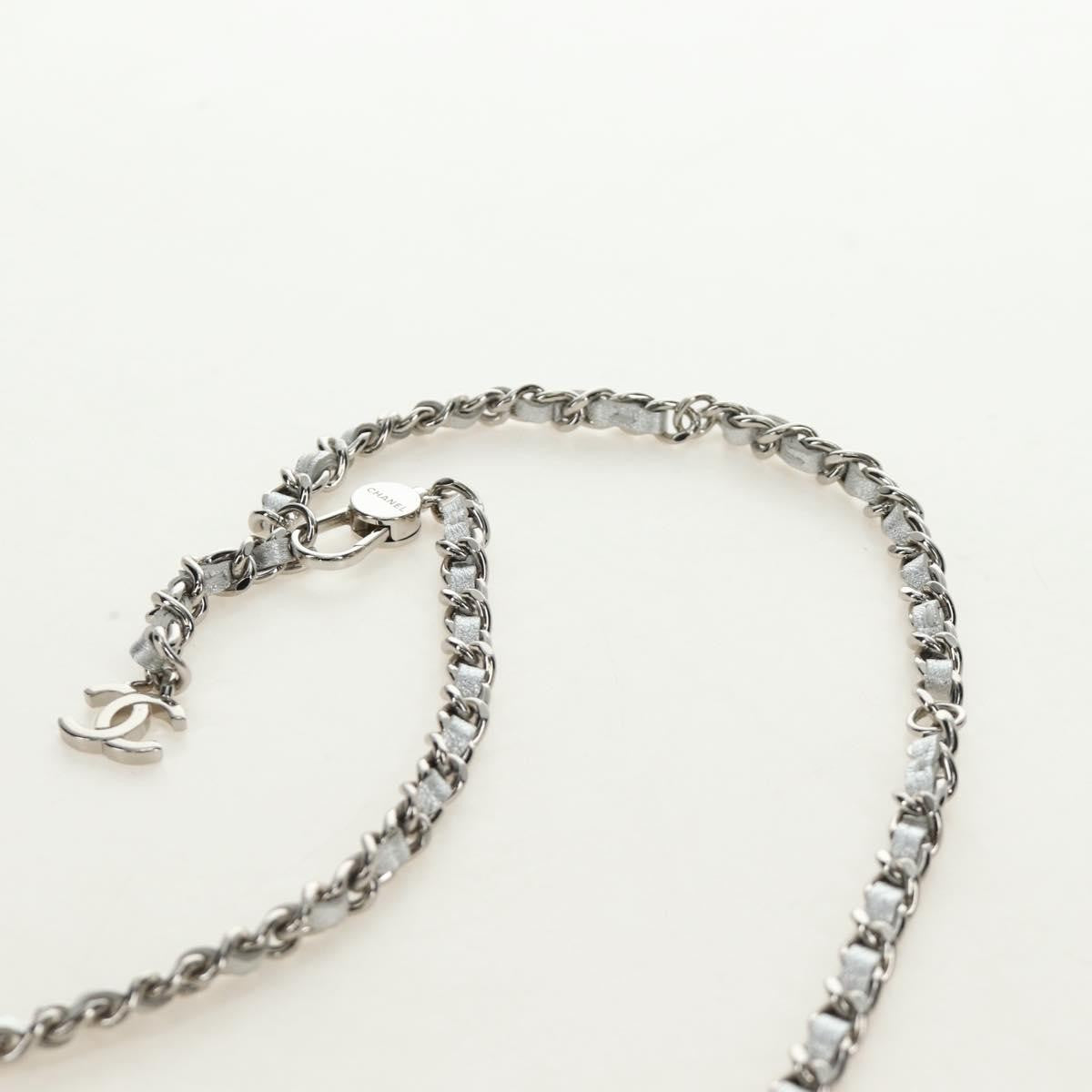 Chanel Cc Star Flap Chain Belt Quilted Lambskin Silver Leather Clutche & Pouche Bag (Pre-Owned)