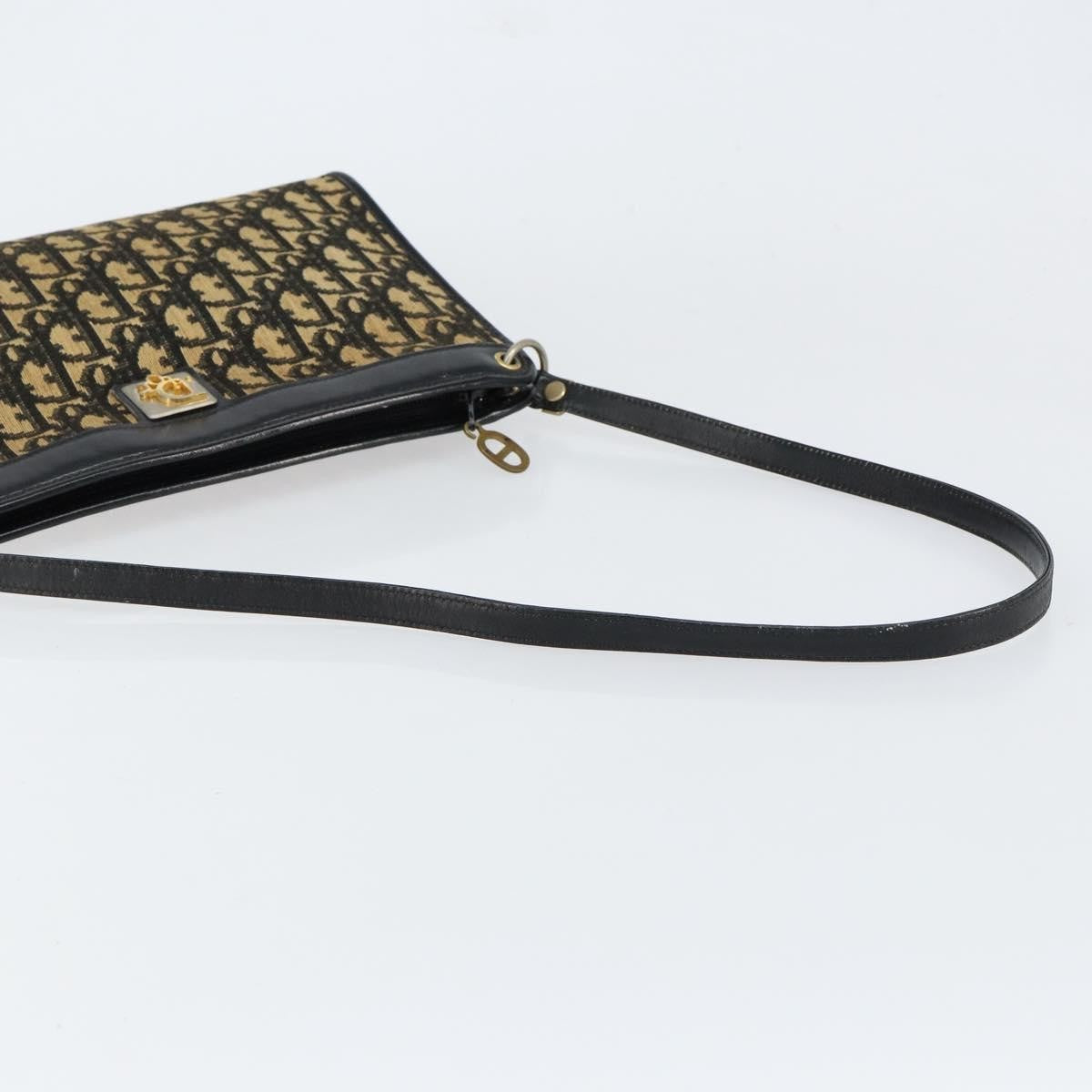 Christian Dior Vintage Trotter Canvas Navy Canvas Shoulder Bag Bag (Pre-Owned)