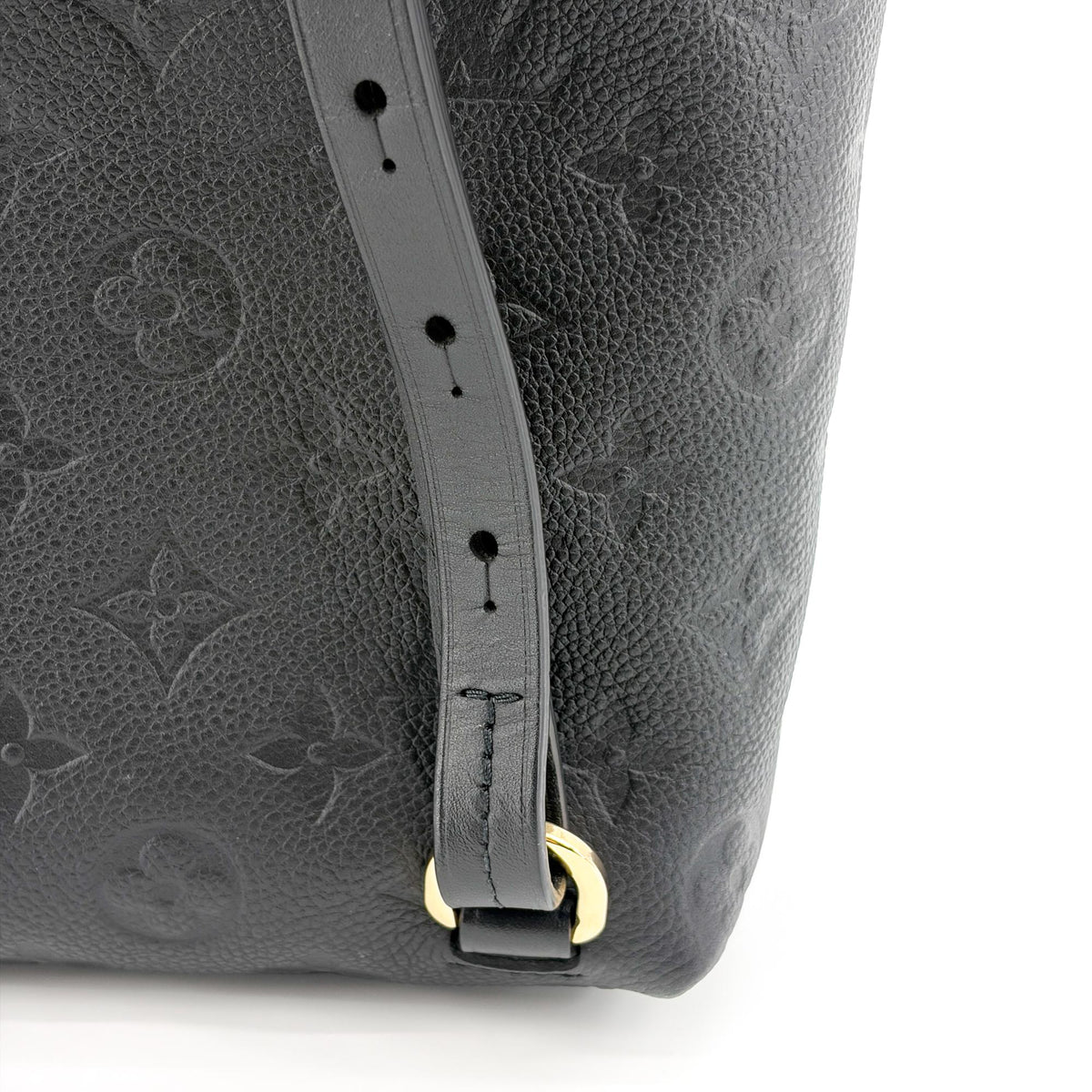 Louis Vuitton Montsouris Nm Monogram Empreinte Leather Black Leather Backpack Bag (Pre-Owned)